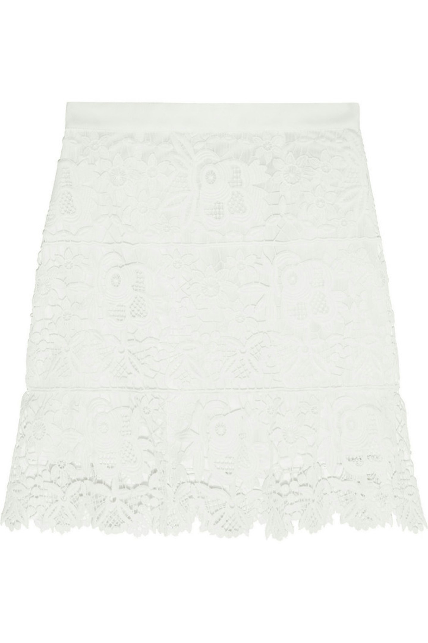 From label of the moment Self-Portrait, this lace white mini skirt has Summer written all over it. For a feminine feel wear with gladiator sandals, and for something a little more fashion forward, inject some sports luxe into your look with a pair of sporty sneakers.