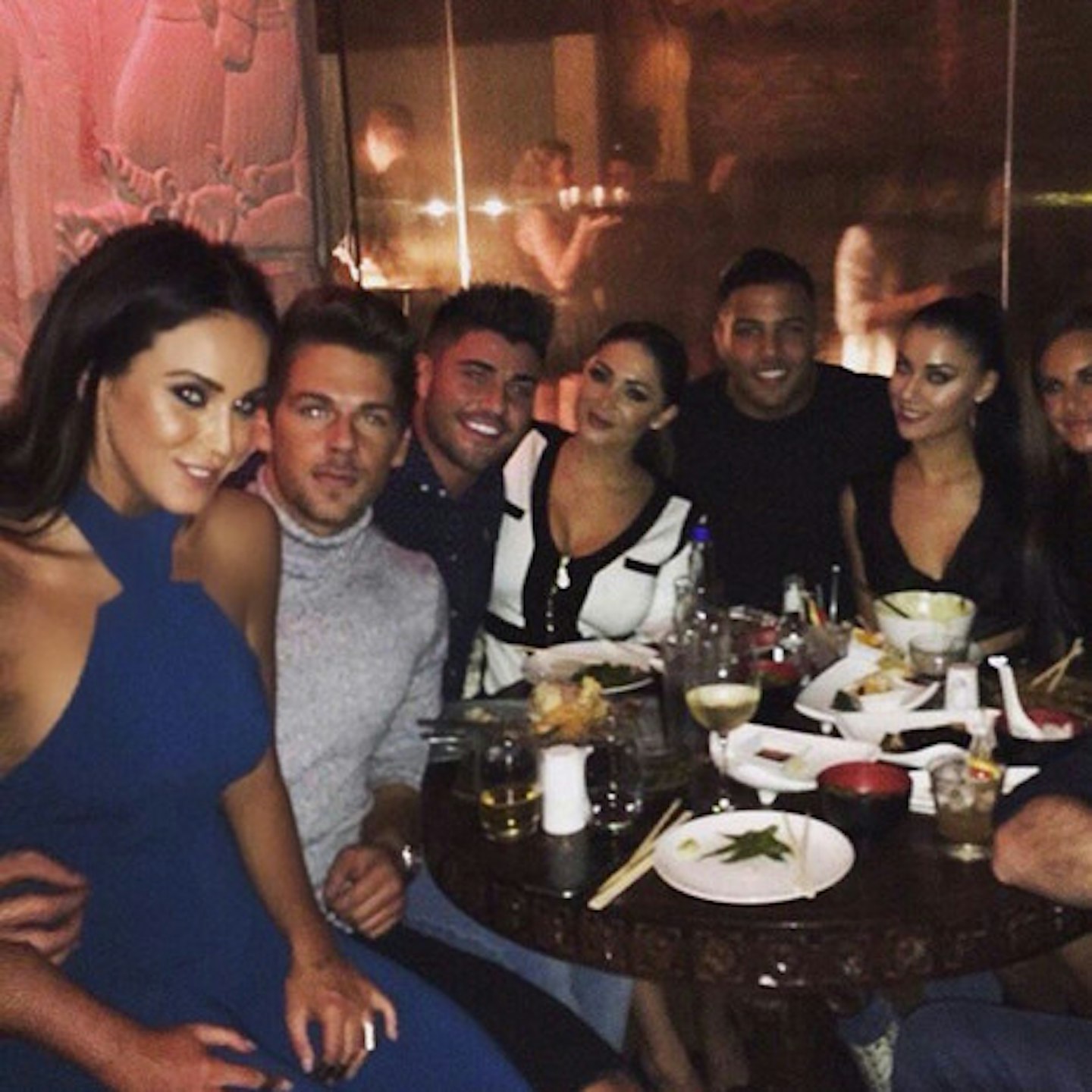 Joss and Vicky with their fellow reality TV couple Rogan O'Connor and Casey Batchelor