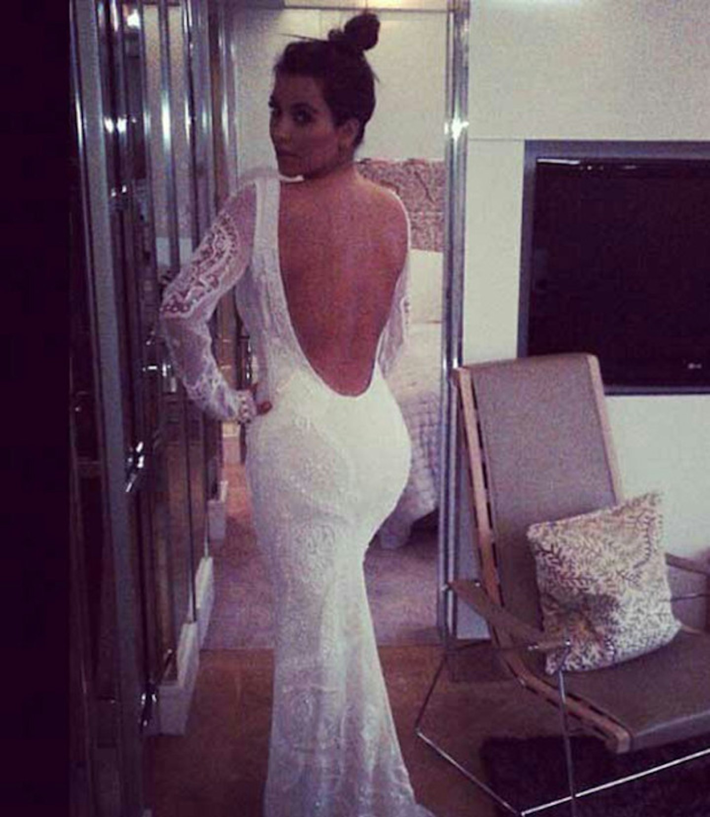 kim kardashian wedding dress august 2013