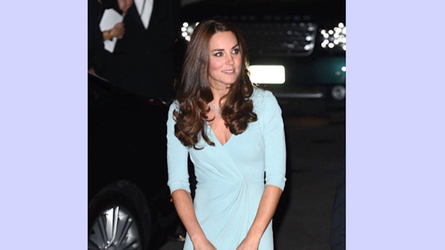 kate middleton blue jenny packham dress Kate Middleton rewears blue Jenny Packham dress in new video for Shaping Us campaign