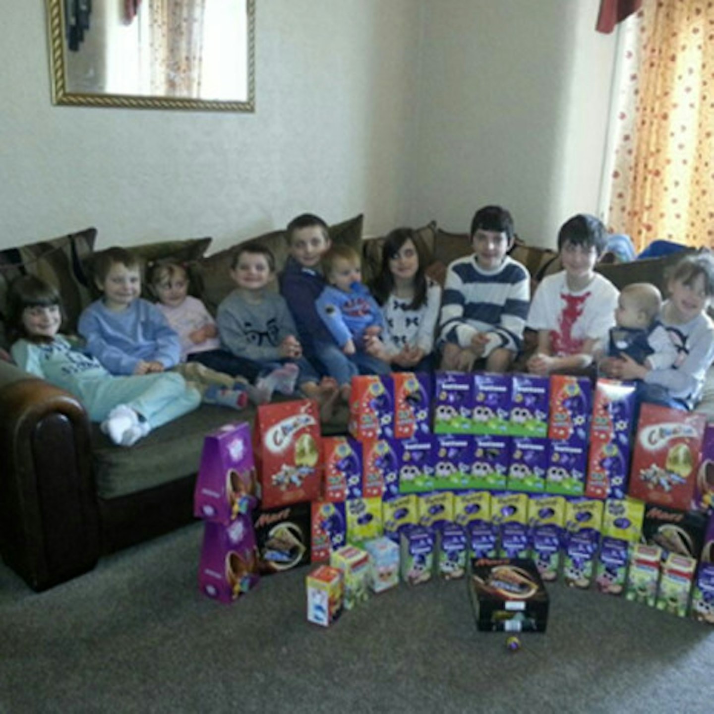 The younger children at Easter this year, via Twitter