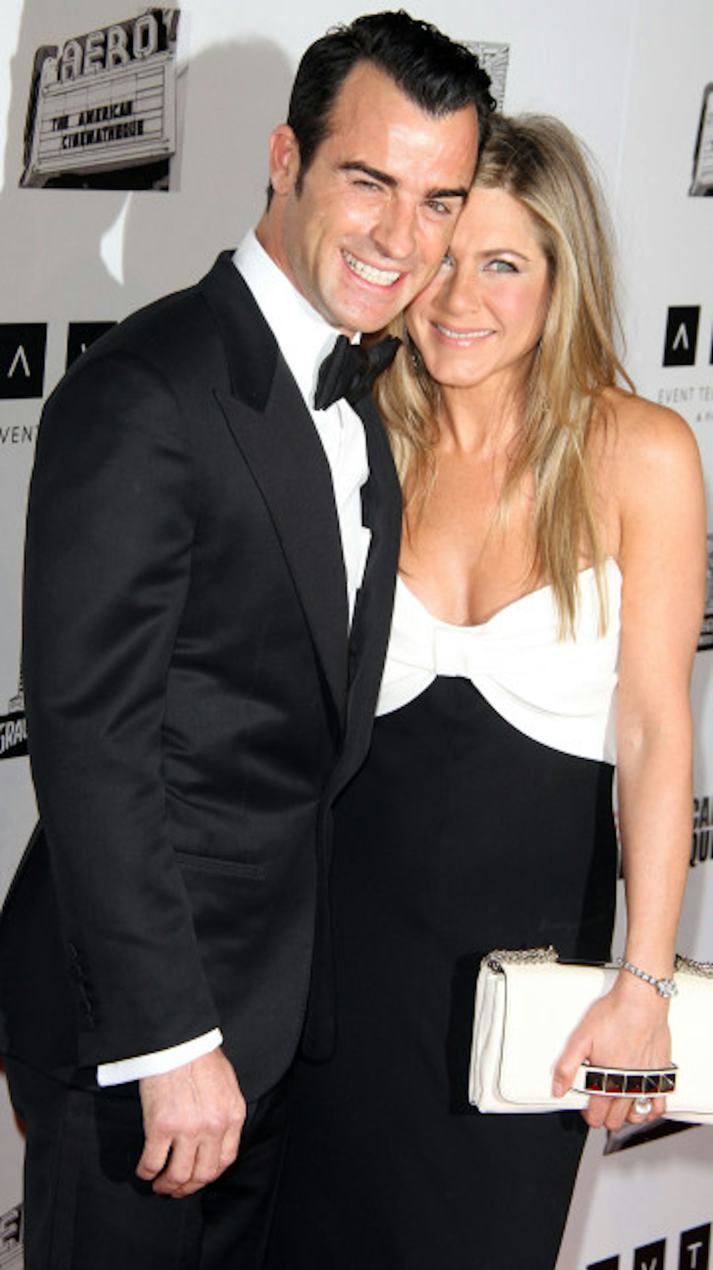 Jennifer Aniston with husband-to-be Justin Theorux
