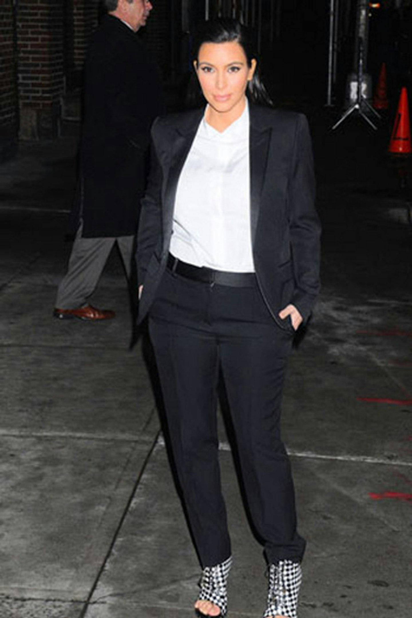Kim Kardashian style 2013 black suit