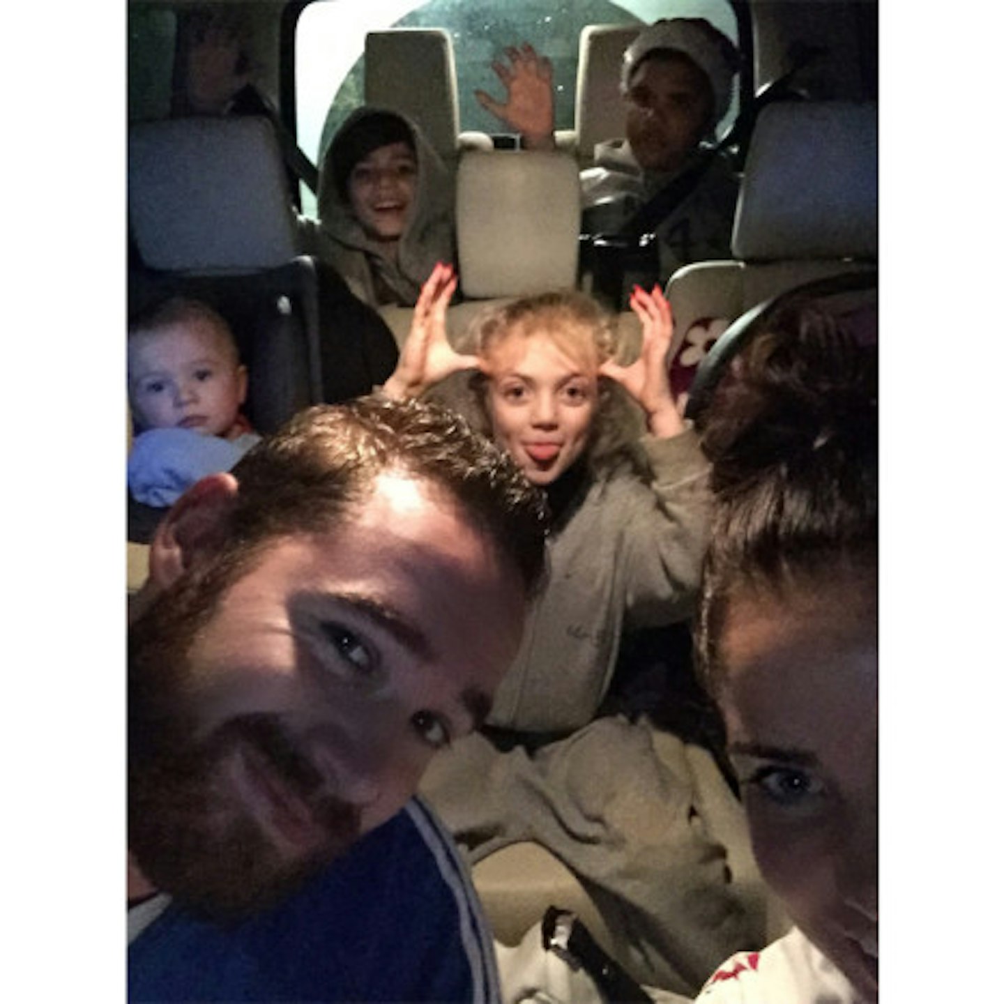 Katie, husband Kieran and the children enjoyed Christmas together (Via YouGossip)