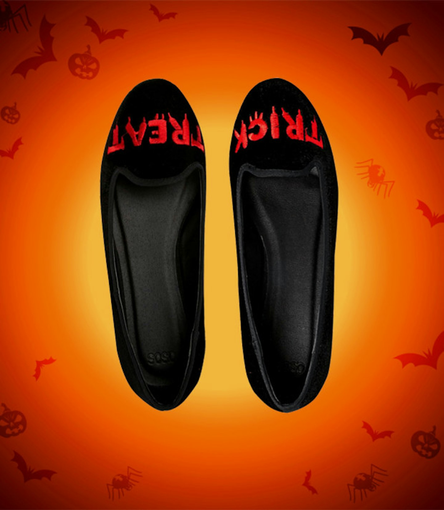 Trick or treat smoking slippers