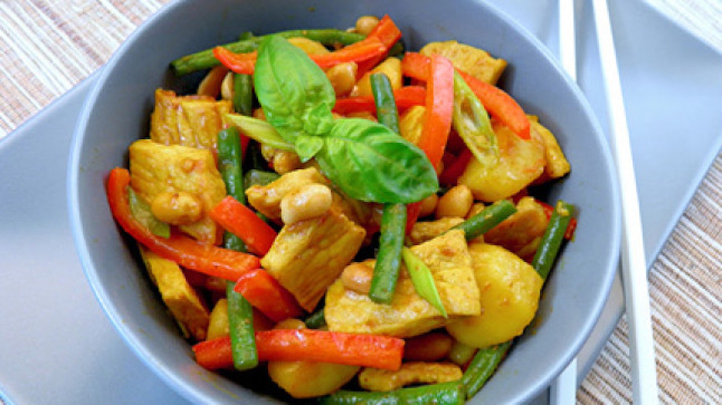 Aromatic pork and peanut Thai curry