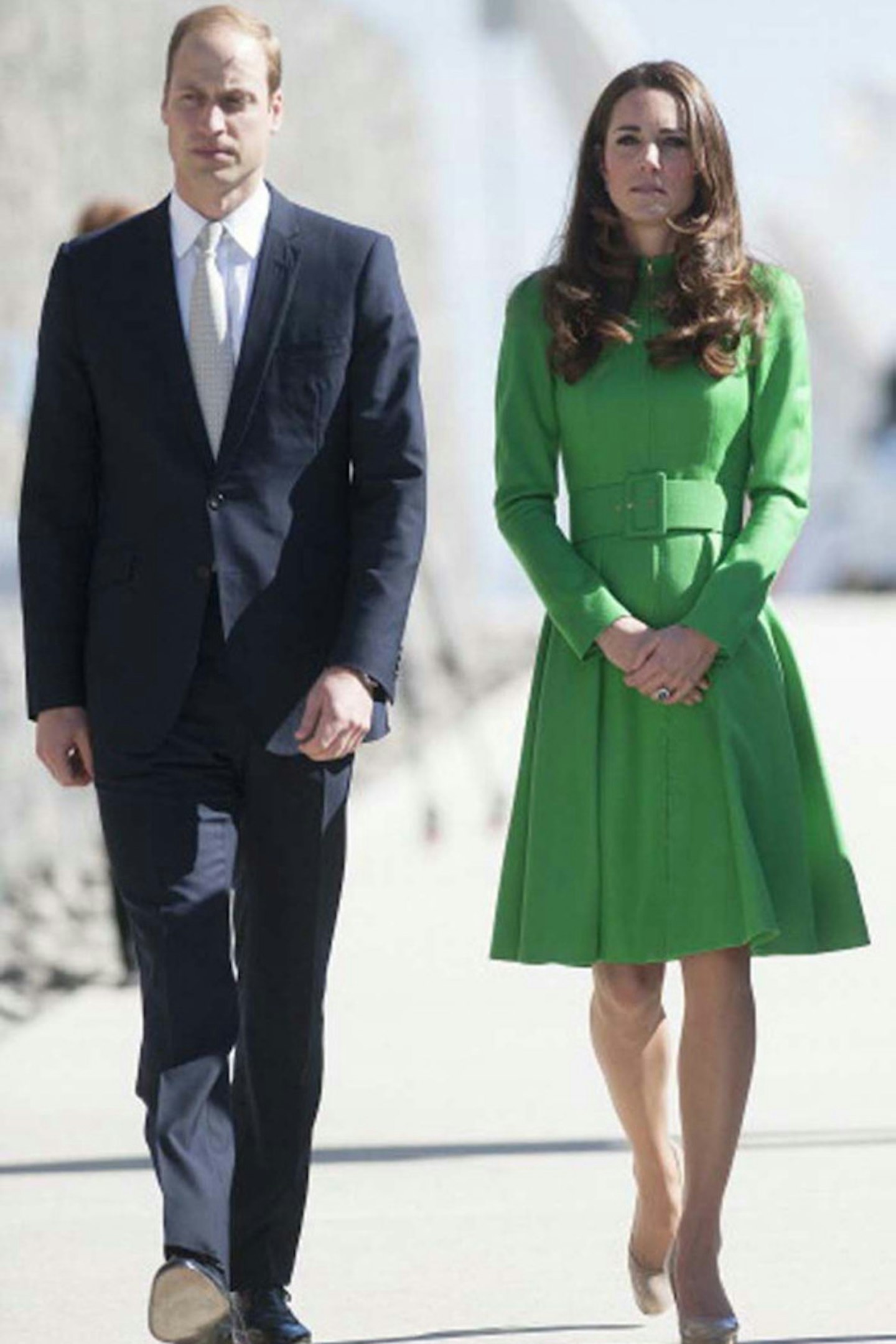 The Duchess of Cambridge wears Catherine Walker in Canberra, 24 April 2014