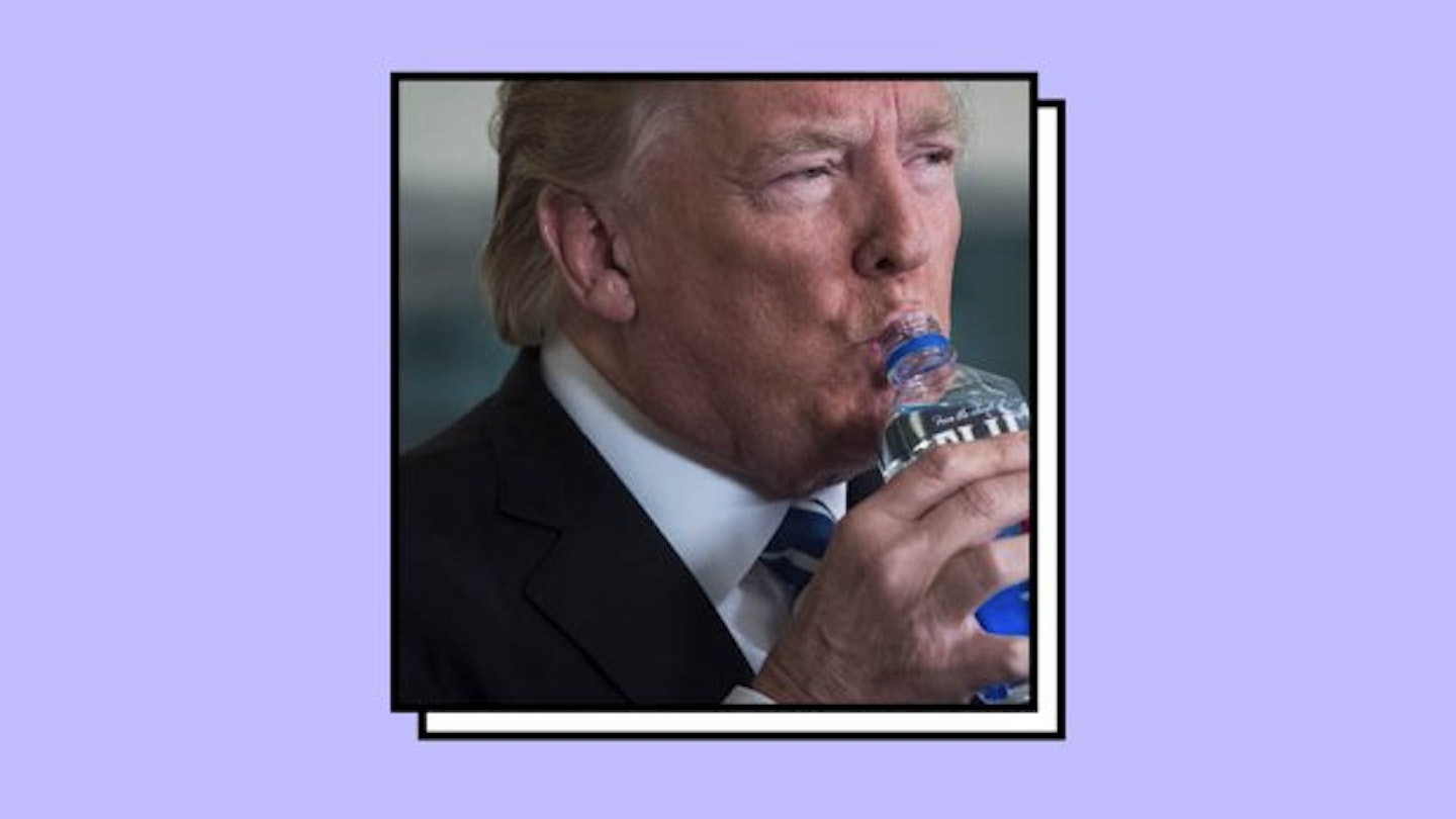 Donald Trump Drank Some Water, And You Can Probably Guess What Happened Next