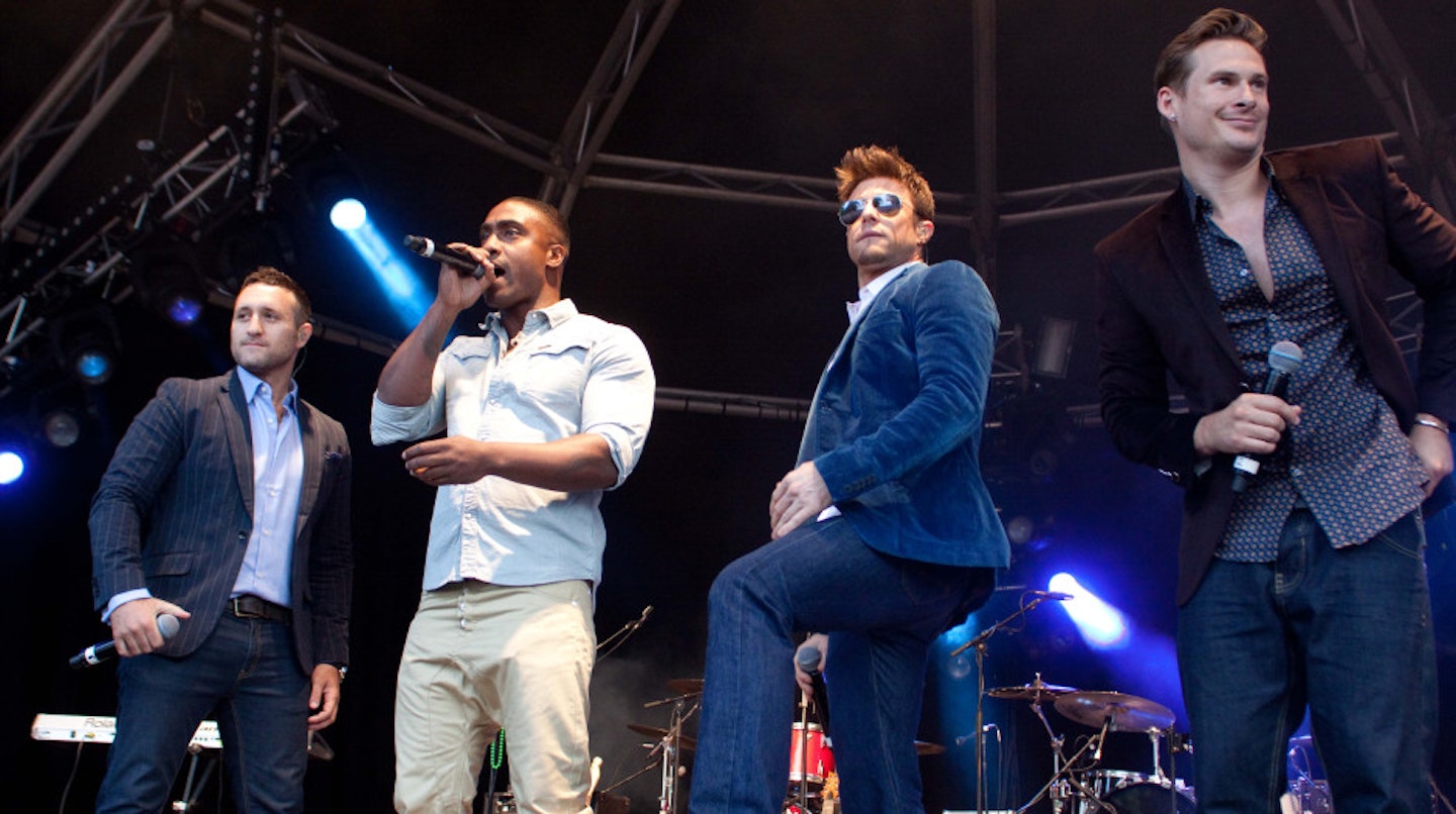 Simon got plenty of dancing practice in with Blue