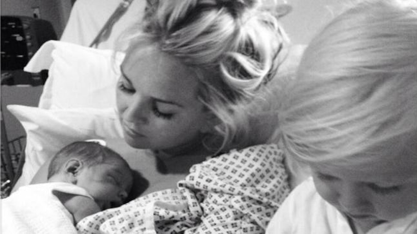 Jen also tweeted this picture of her and two sons, Bobby and Harry, to her followers