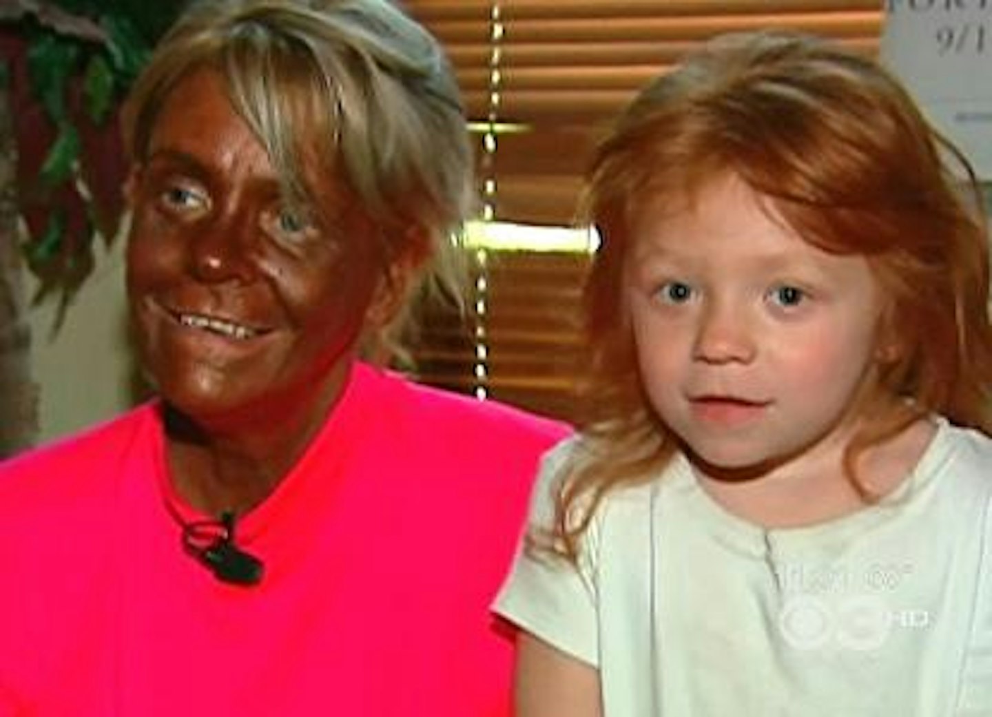 Patricia is addicted to tanning