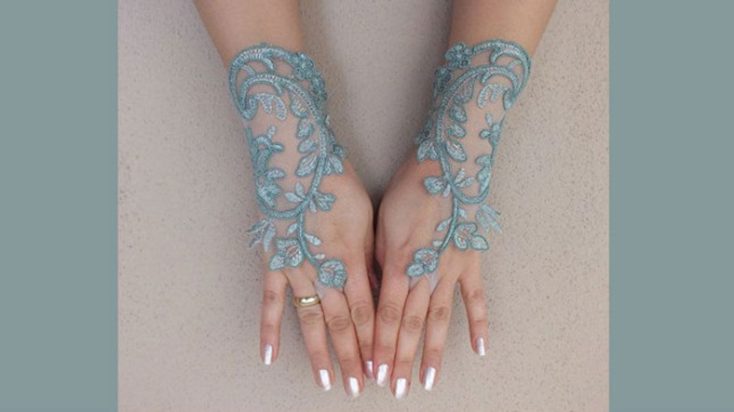 The bridal gloves