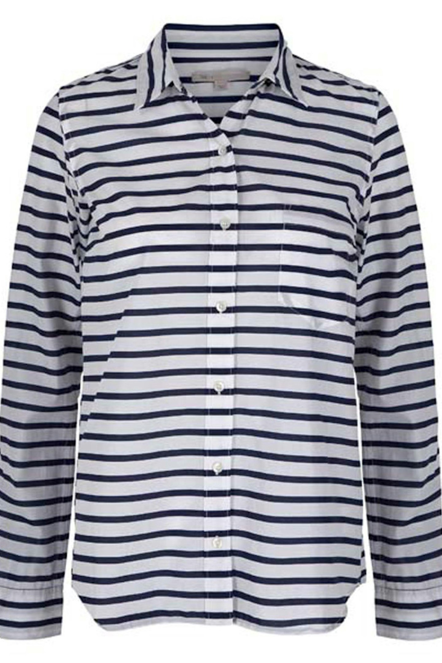 6. FITTED BOYFRIEND STRIPE SHIRT