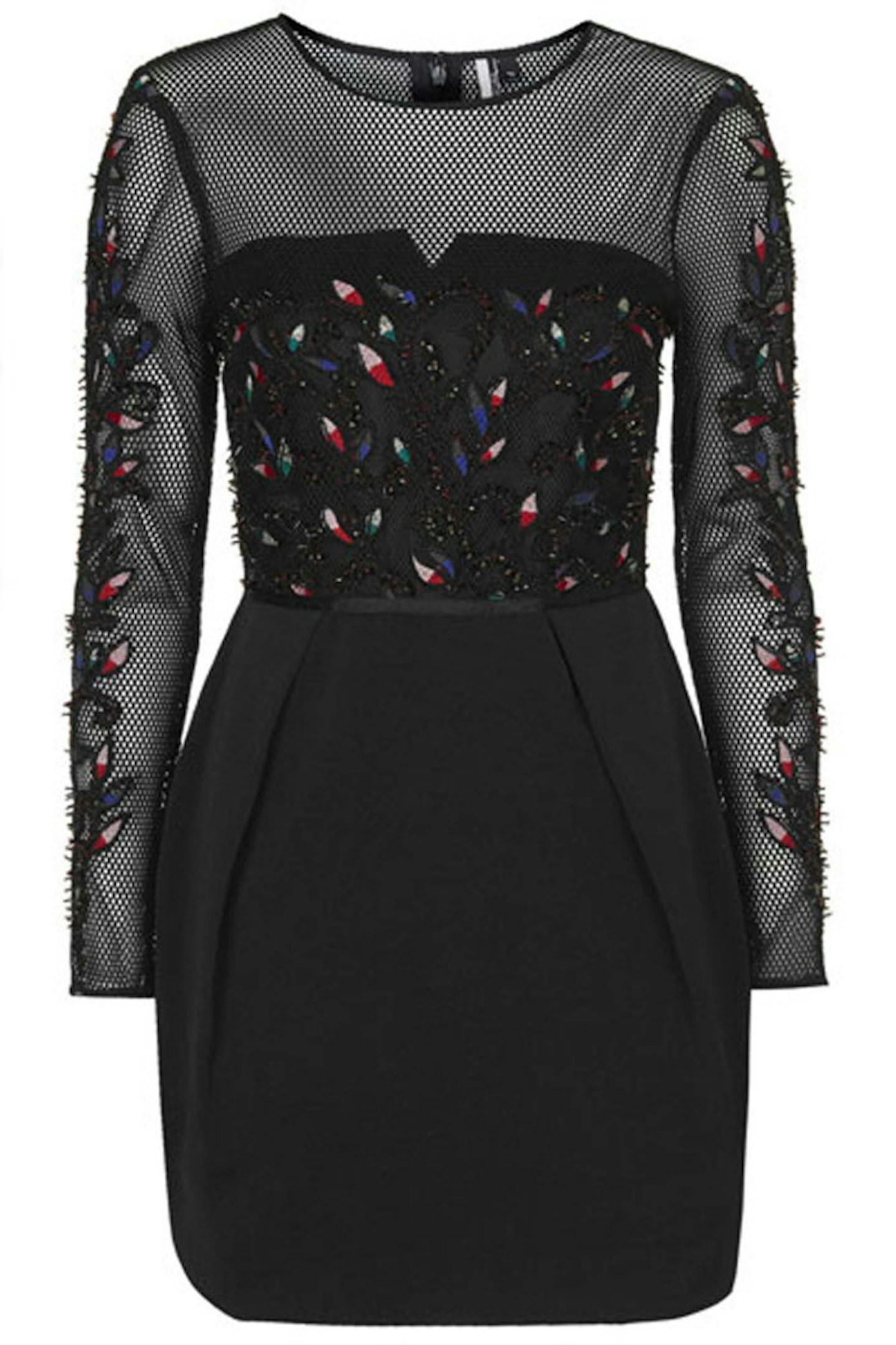 Limited Edition Embellished mesh dress, £150, Topshop
