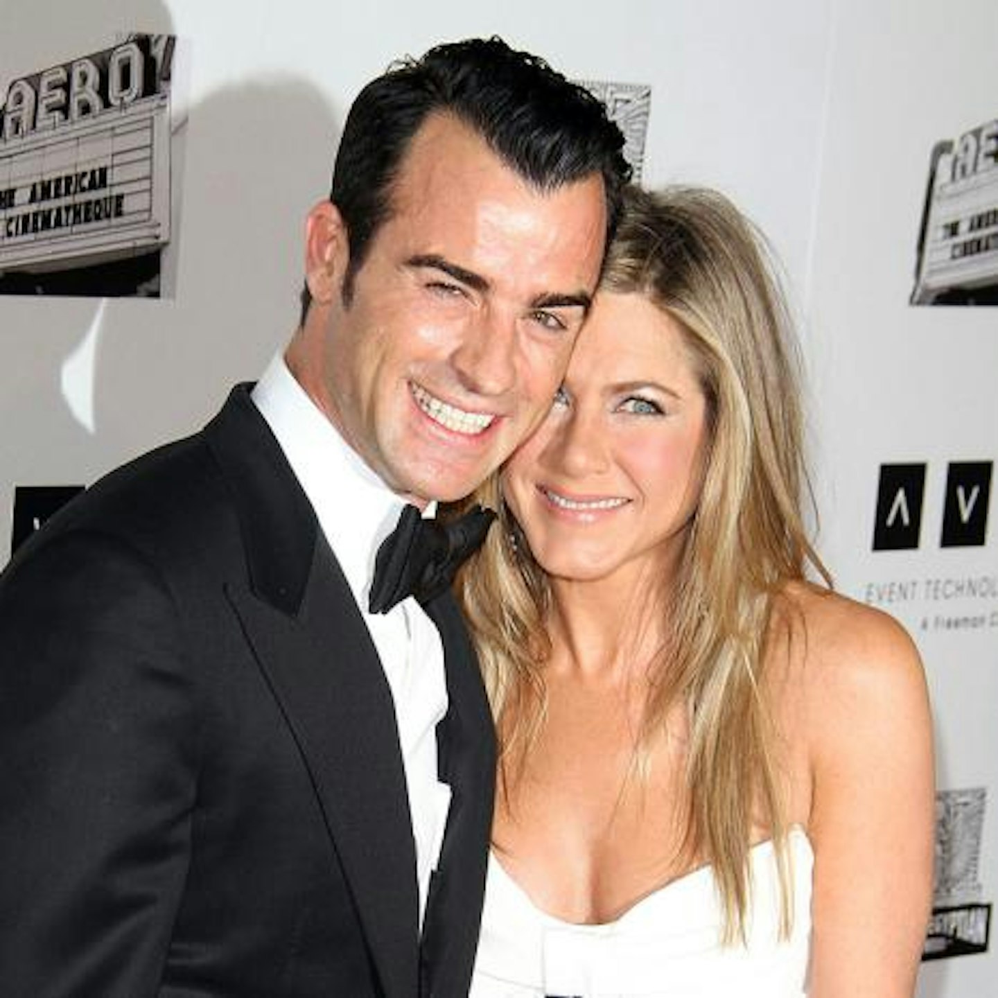 Jen with fiance Justin Theroux