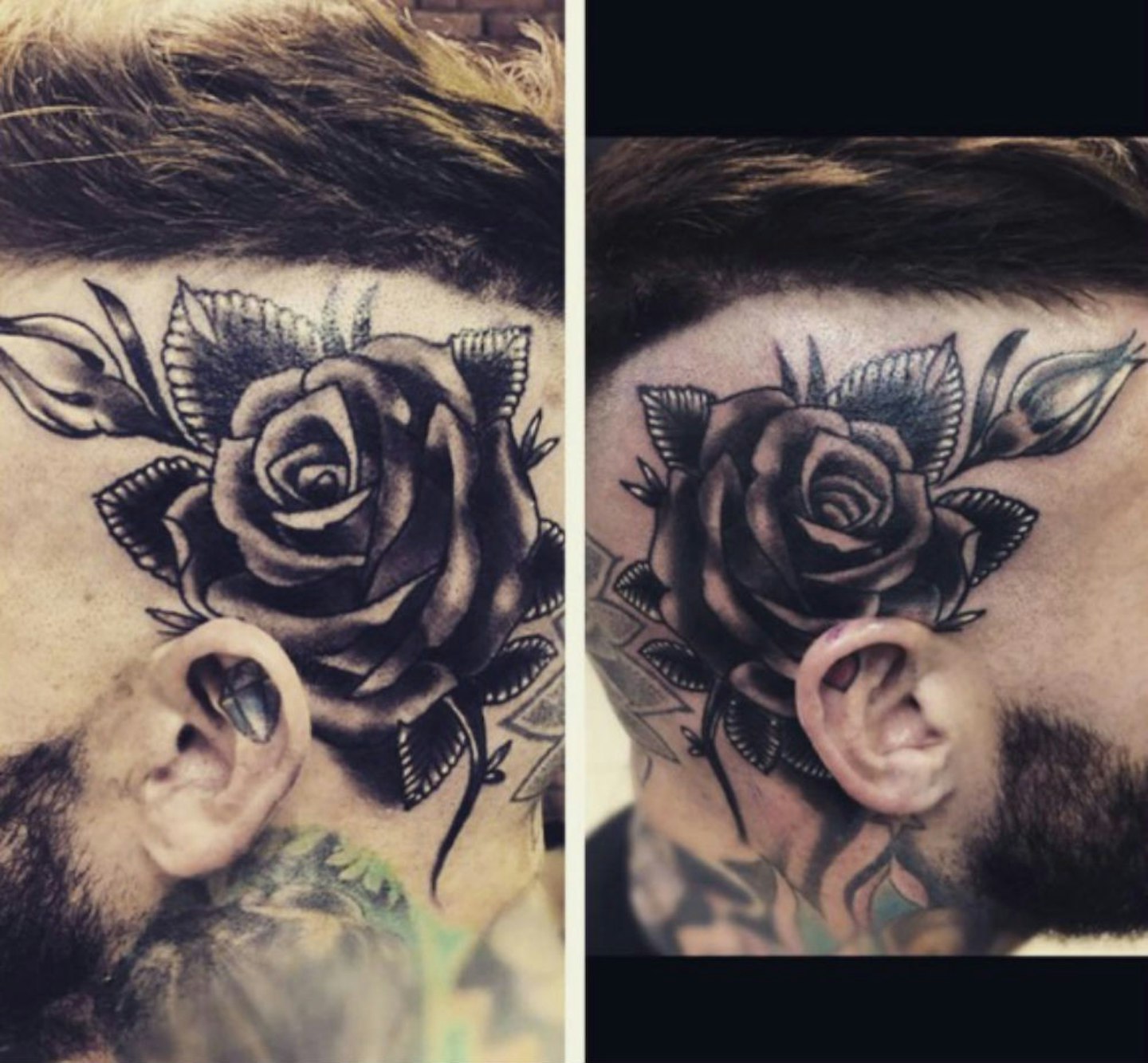 aaron-chalmers-geordie-shore-black-rose-head-tatoo