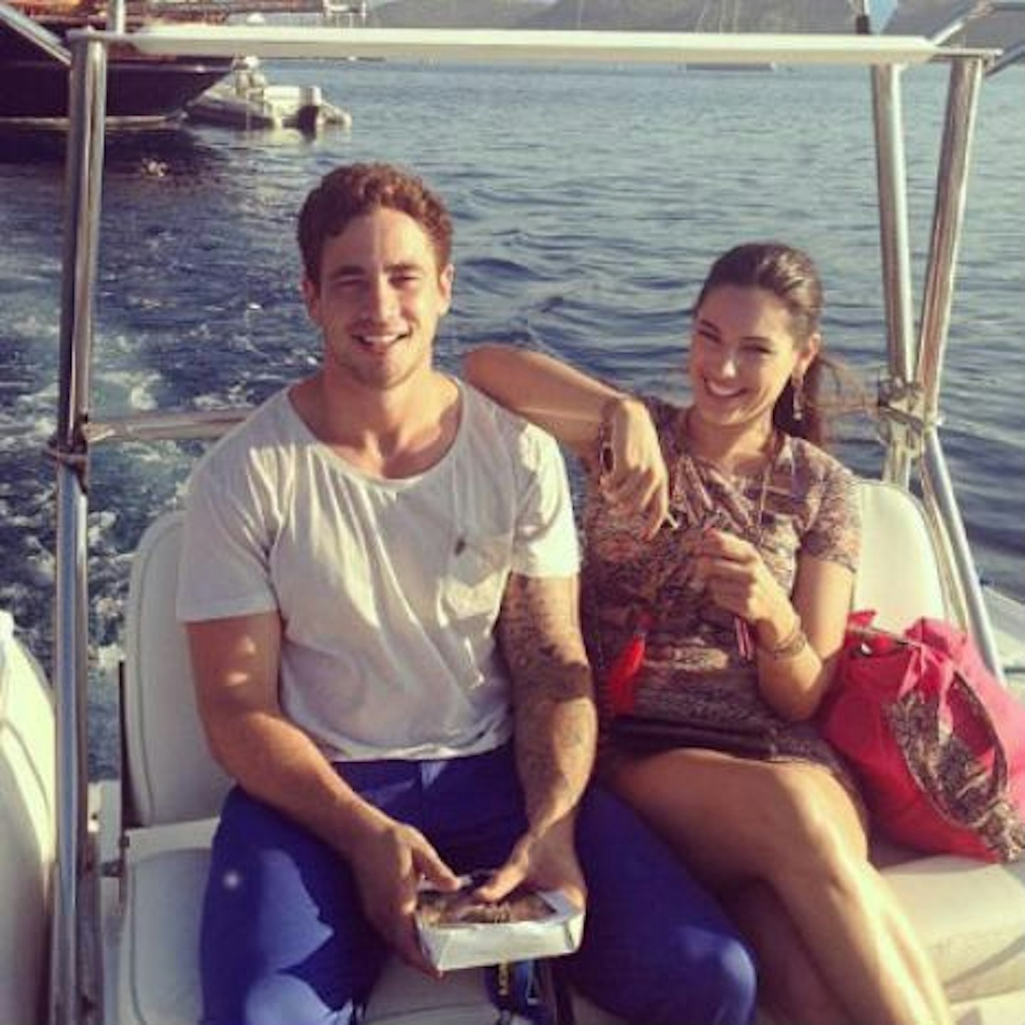 Kelly and Danny together on their most recent holiday in July