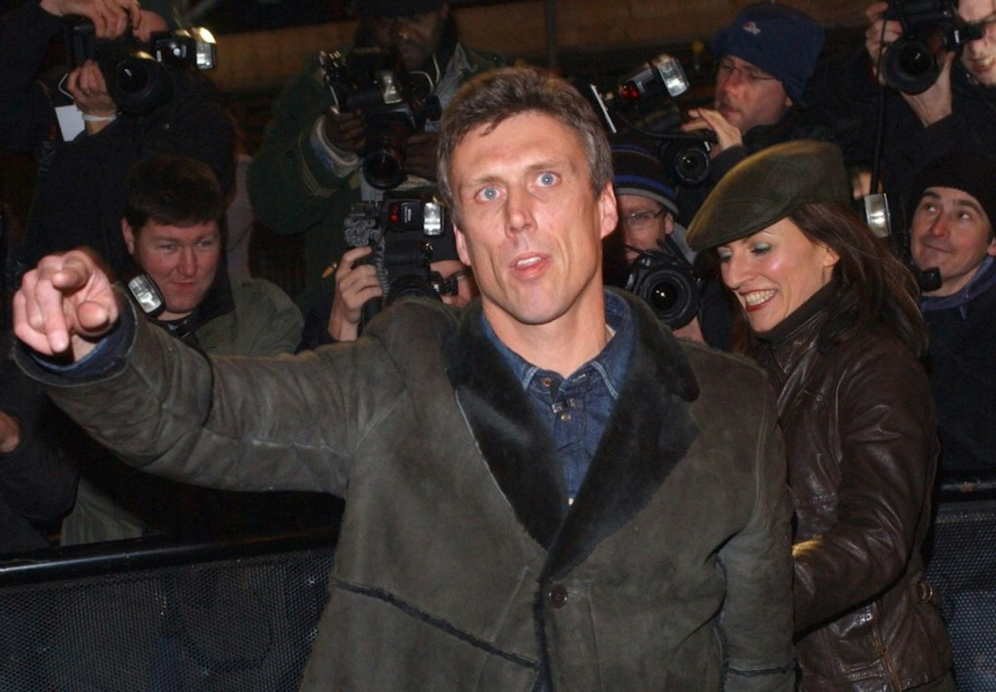 Bez pointing to the crowd