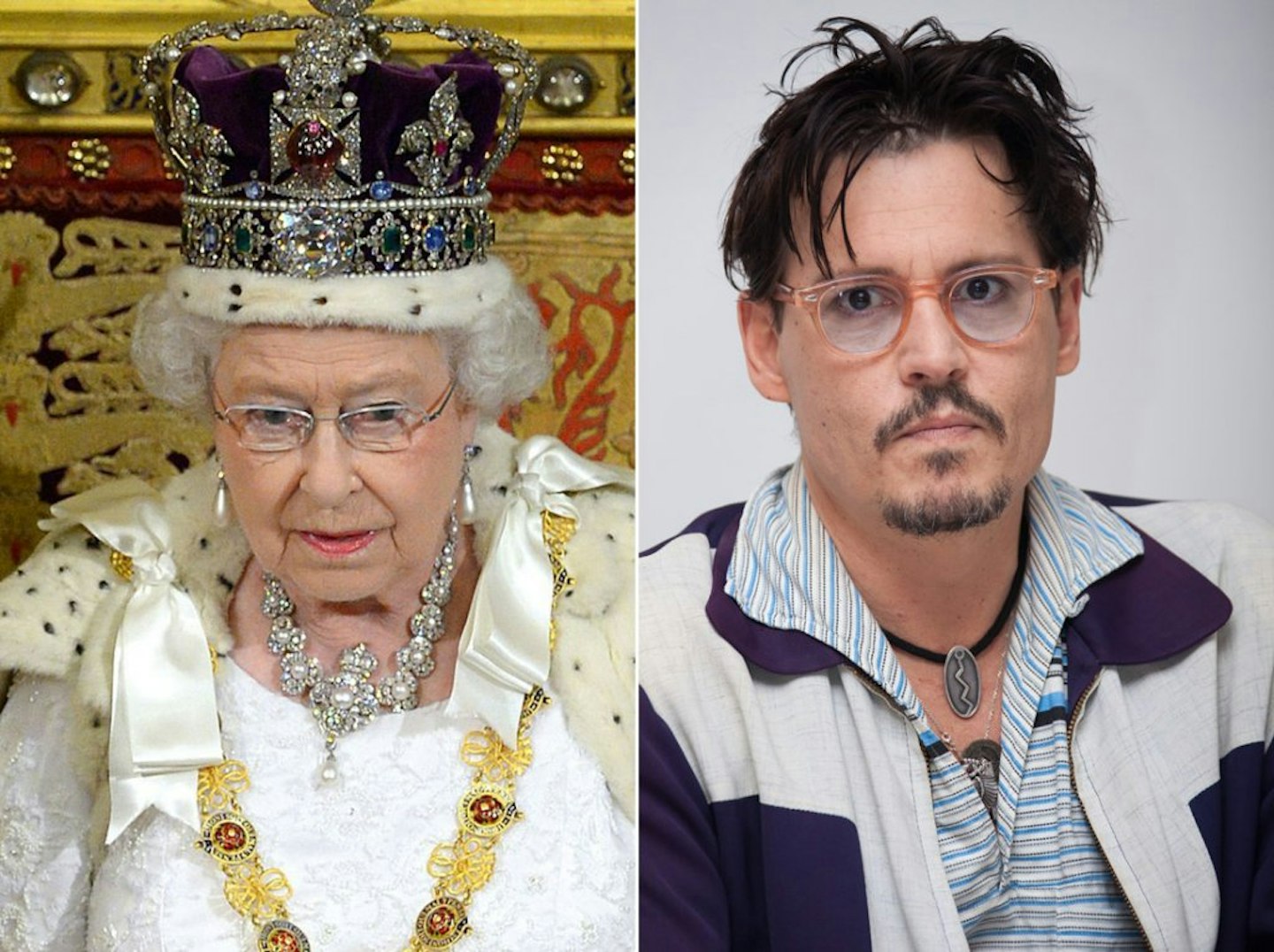 The Queen and Johnny Depp