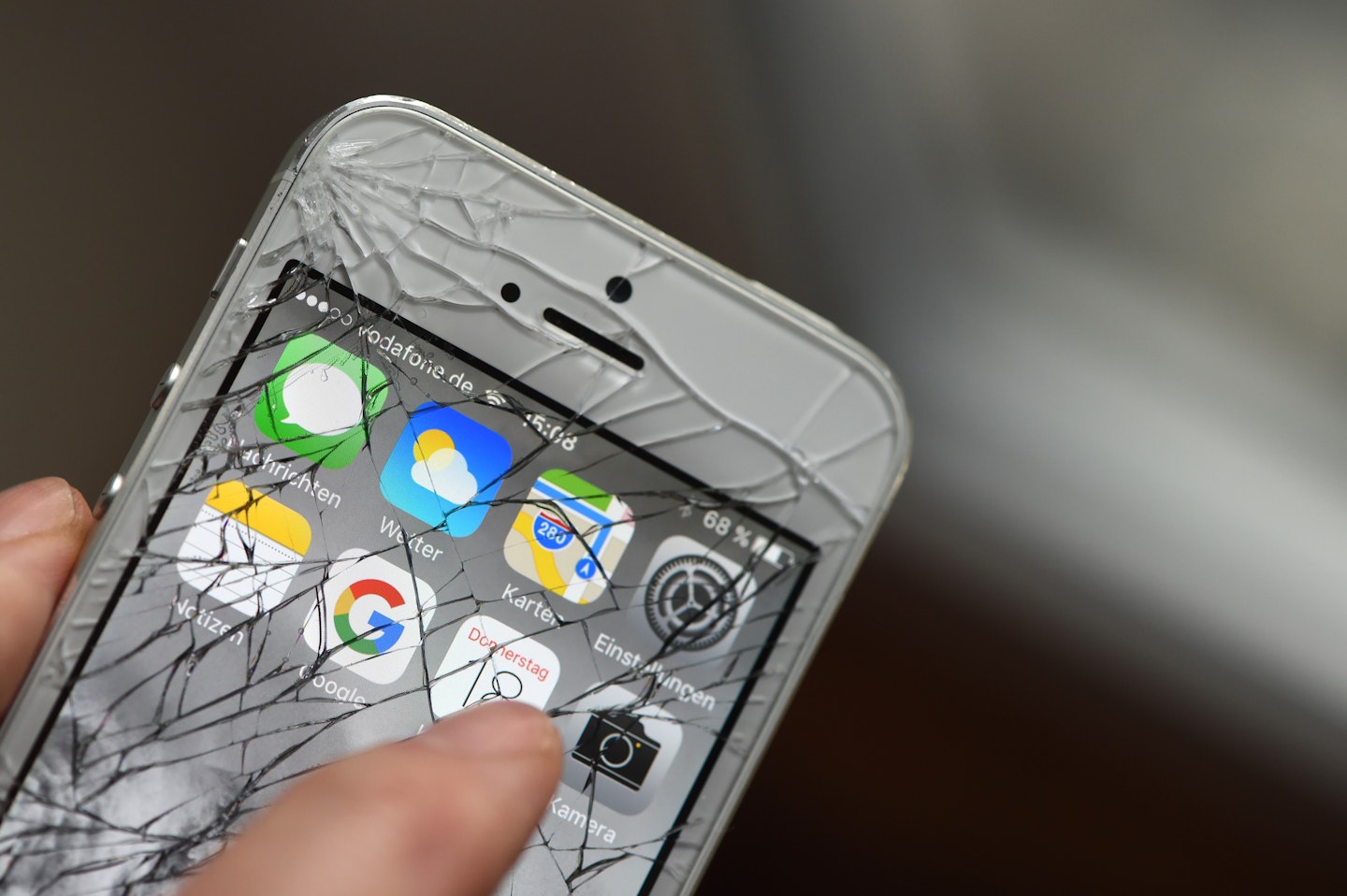 smashed phone