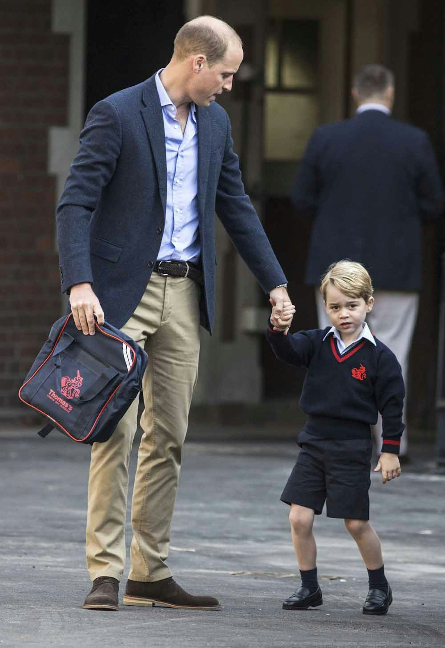 Prince William with his son Prince George