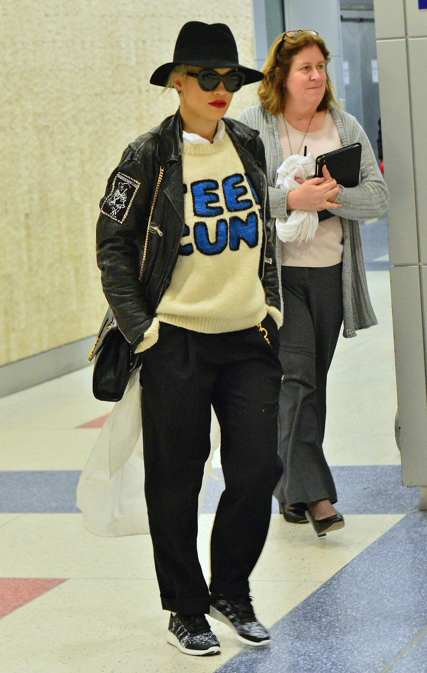 Travelling in style as she touches down at JFK Airport in 2015.