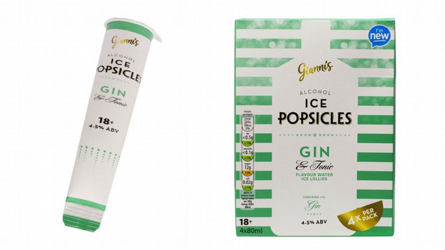 Gin & Tonic Ice Popsicles