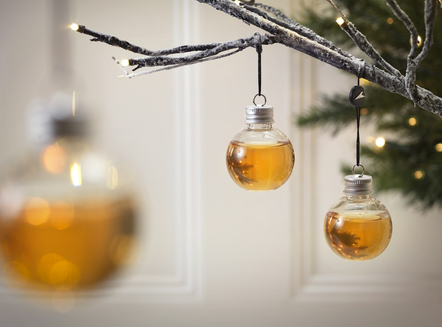whisky Christmas tree baubles