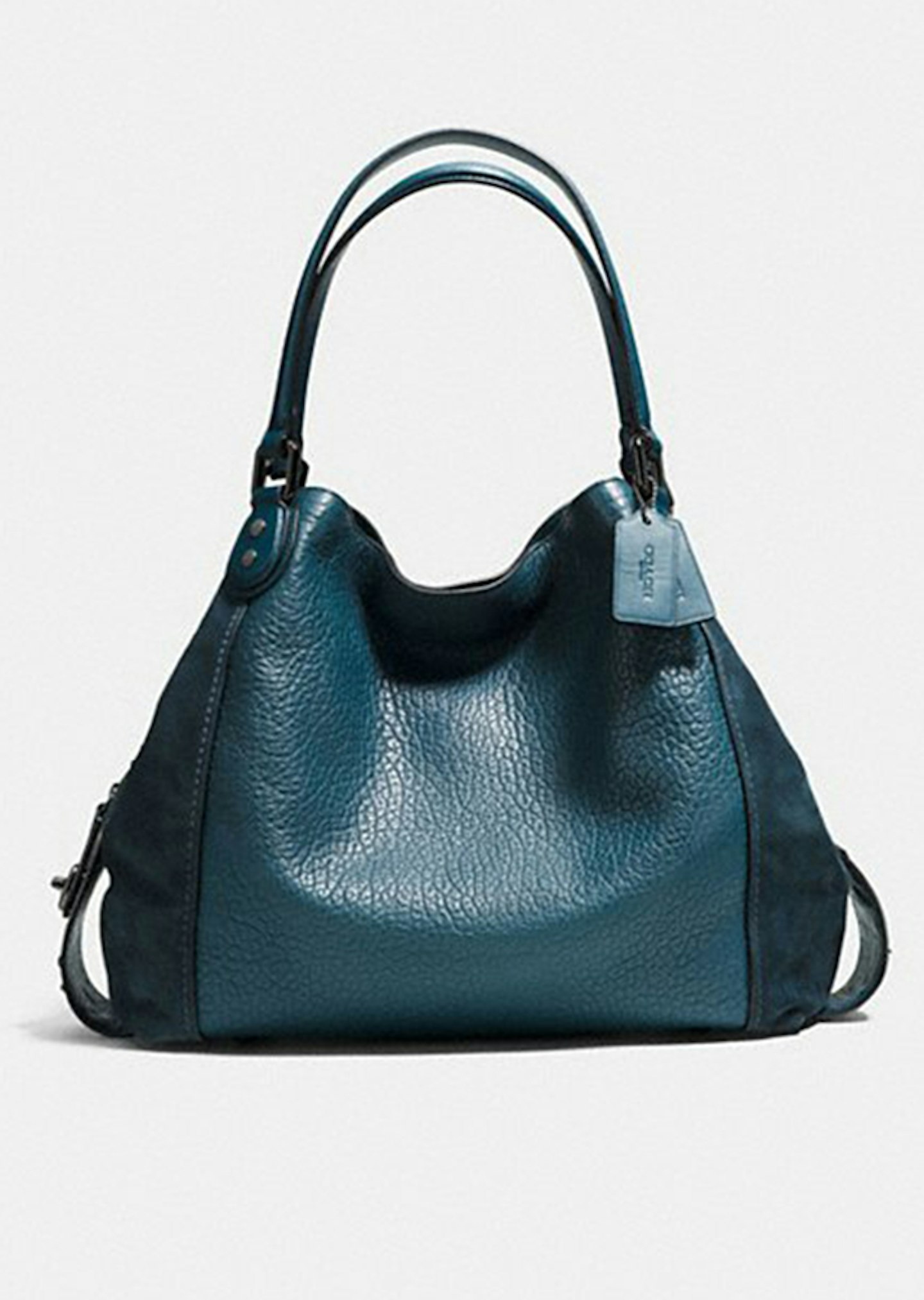 Coach, Edie Shoulder Bag 42 In Mixed Leathers With Star Rivets, £650