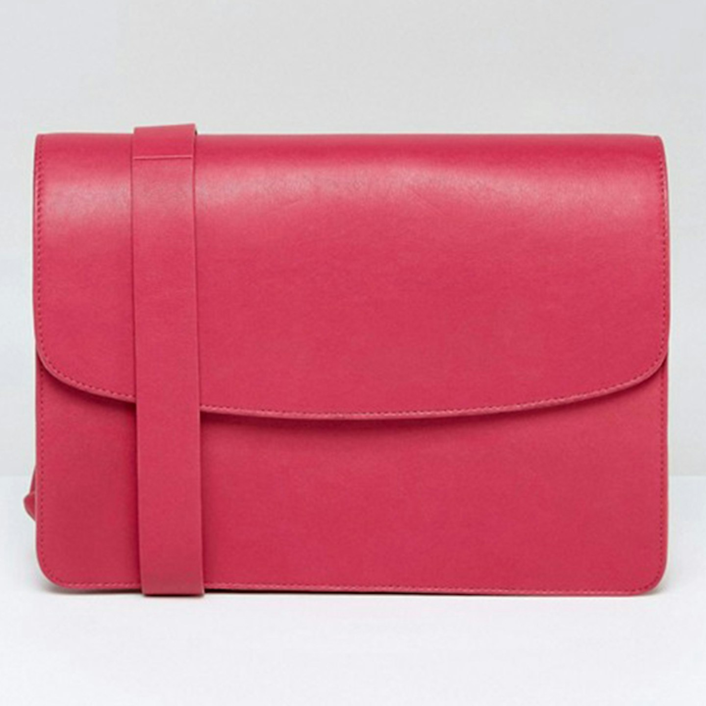 Vagabond, Structured Leather Cross Body Bag in Cerise, £140