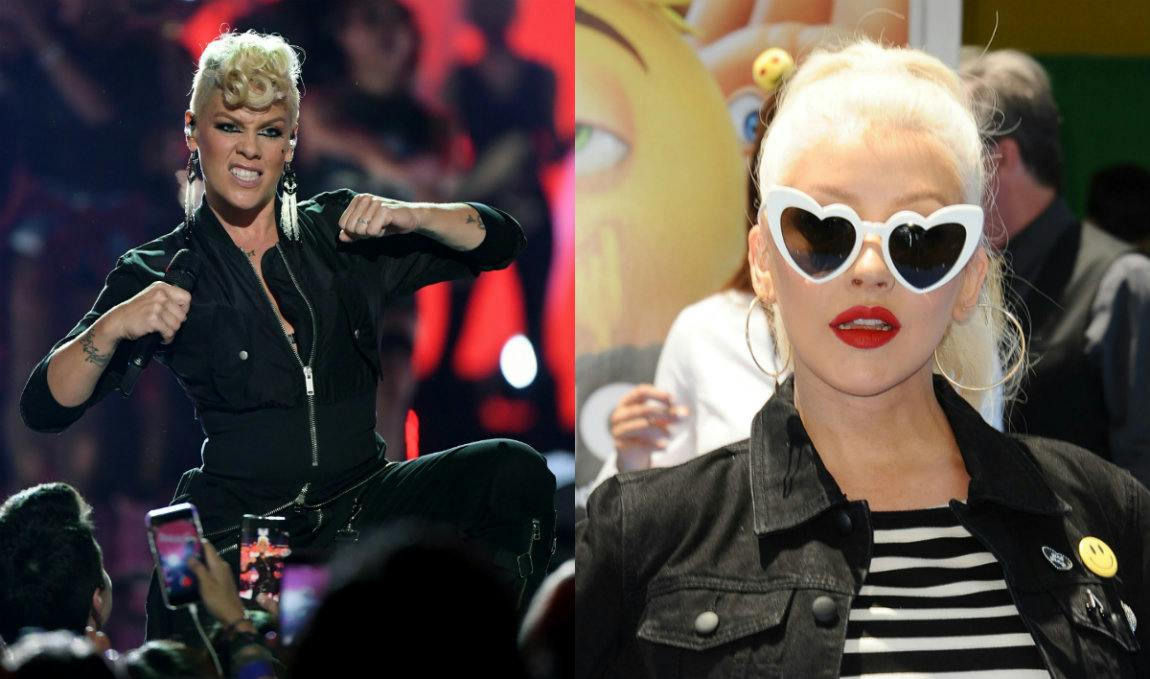 Pink says Christina Aguilera tried to punch her - heat
