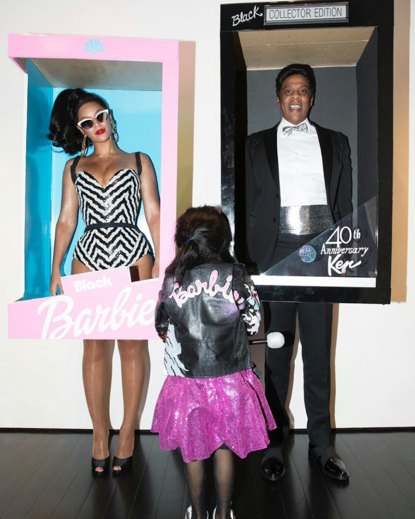 Beyonce, Blue Ivy and Jay Z as Barbie and Ken