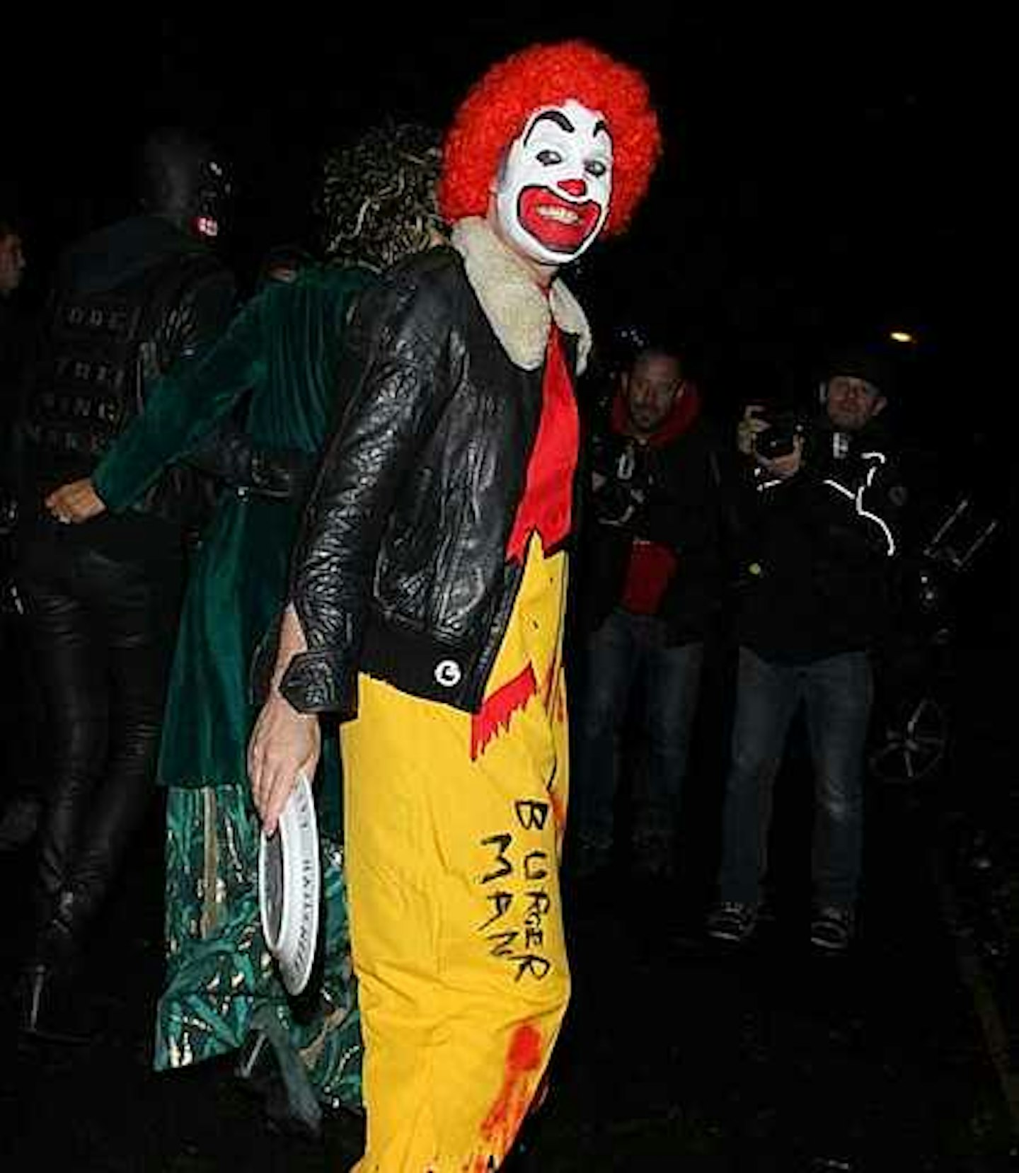 Noel Fielding as scary Ronald McDonald