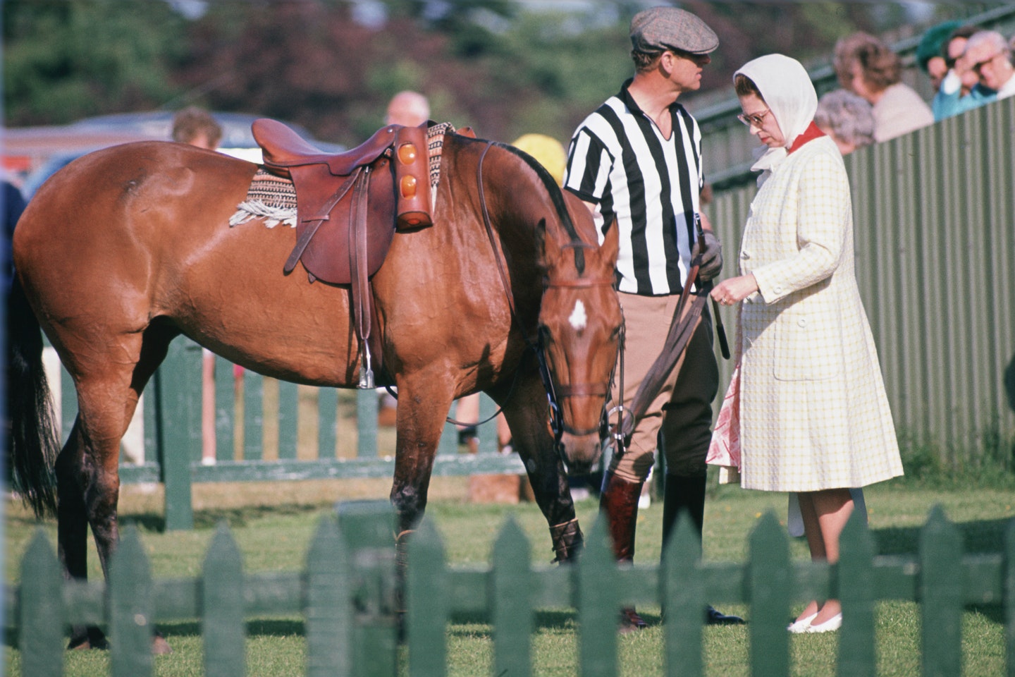 Queen Elizabeth with race horse
