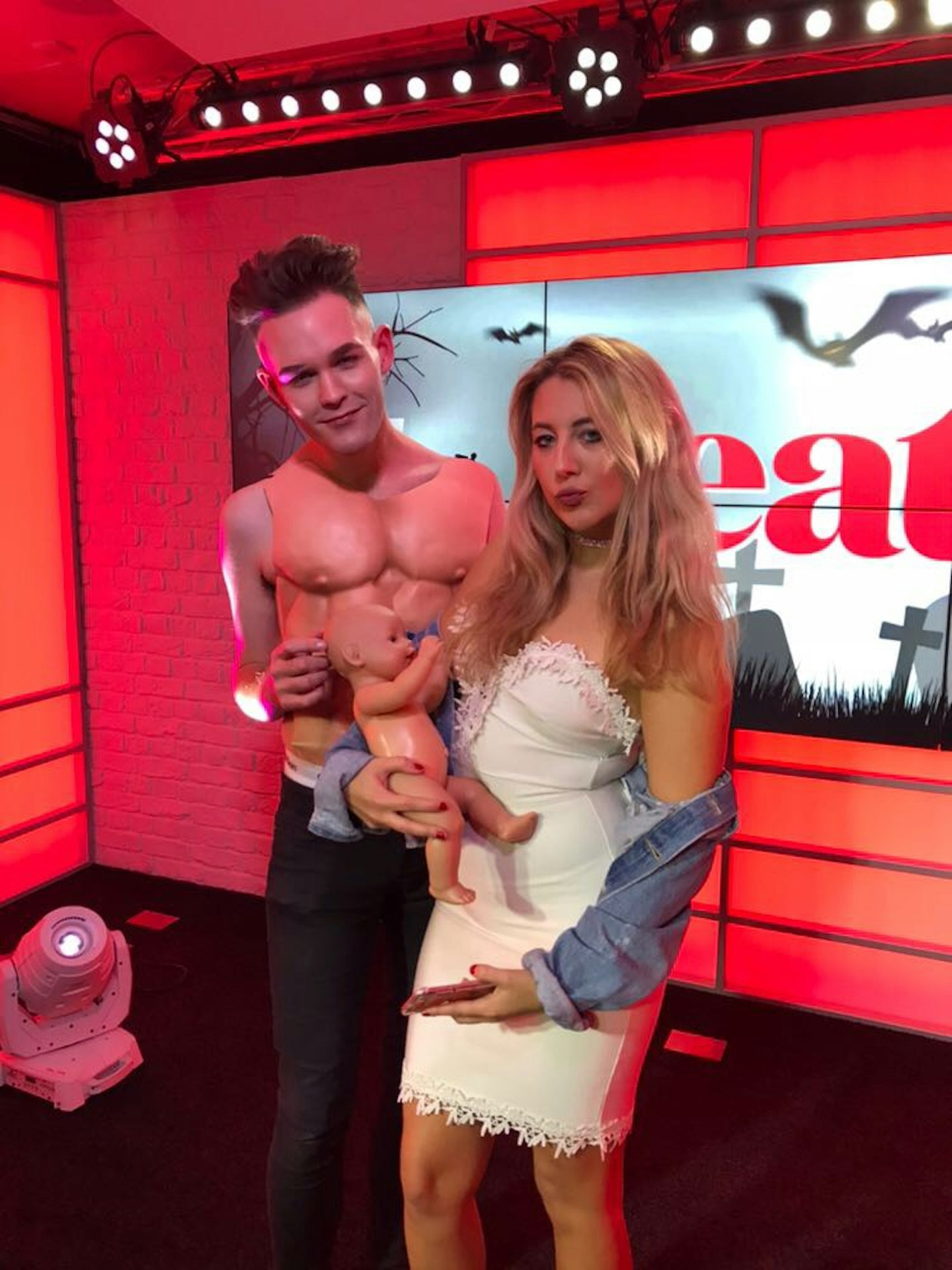 Chris Hughes and Olivia Attwood costume