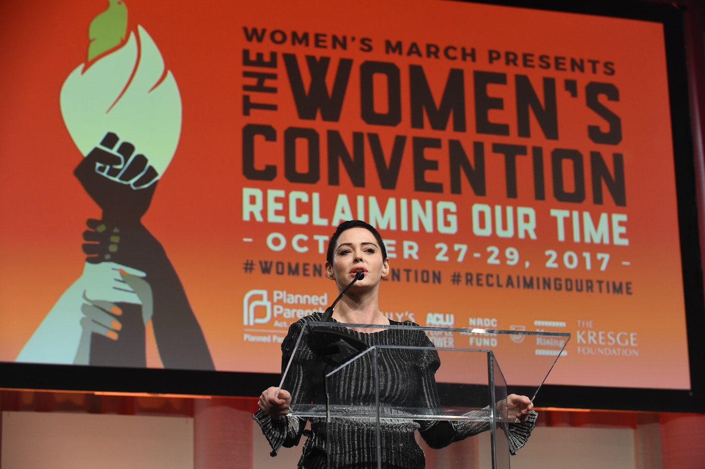 rose mcgowan womens convention