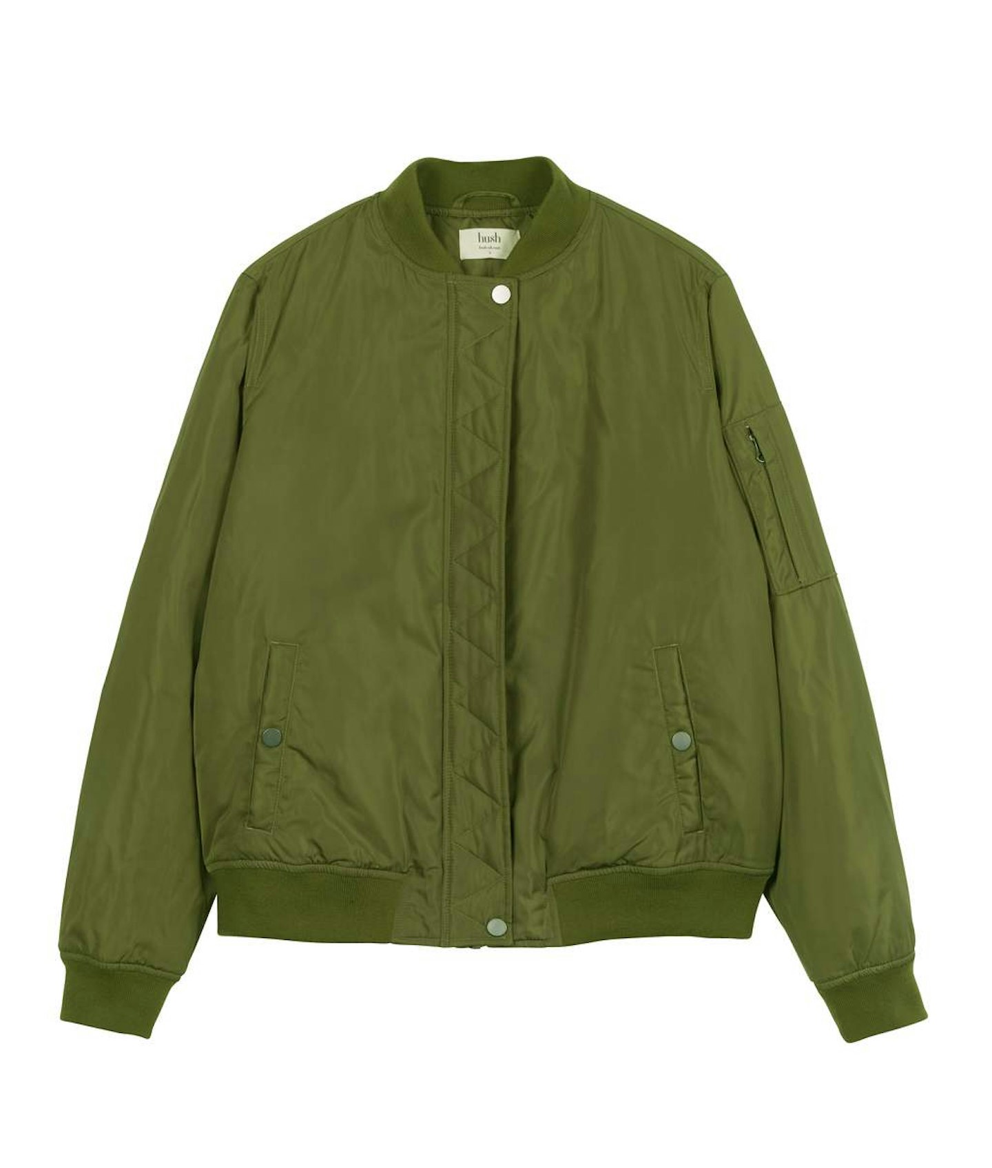 hush-green-bomber-jacket