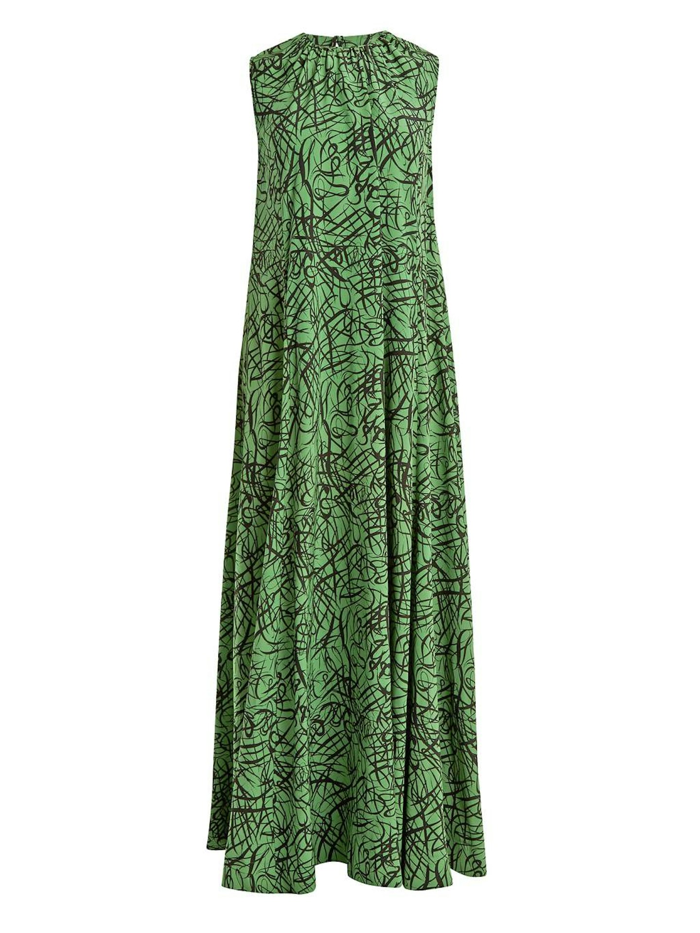 green-dress-maxi-printed