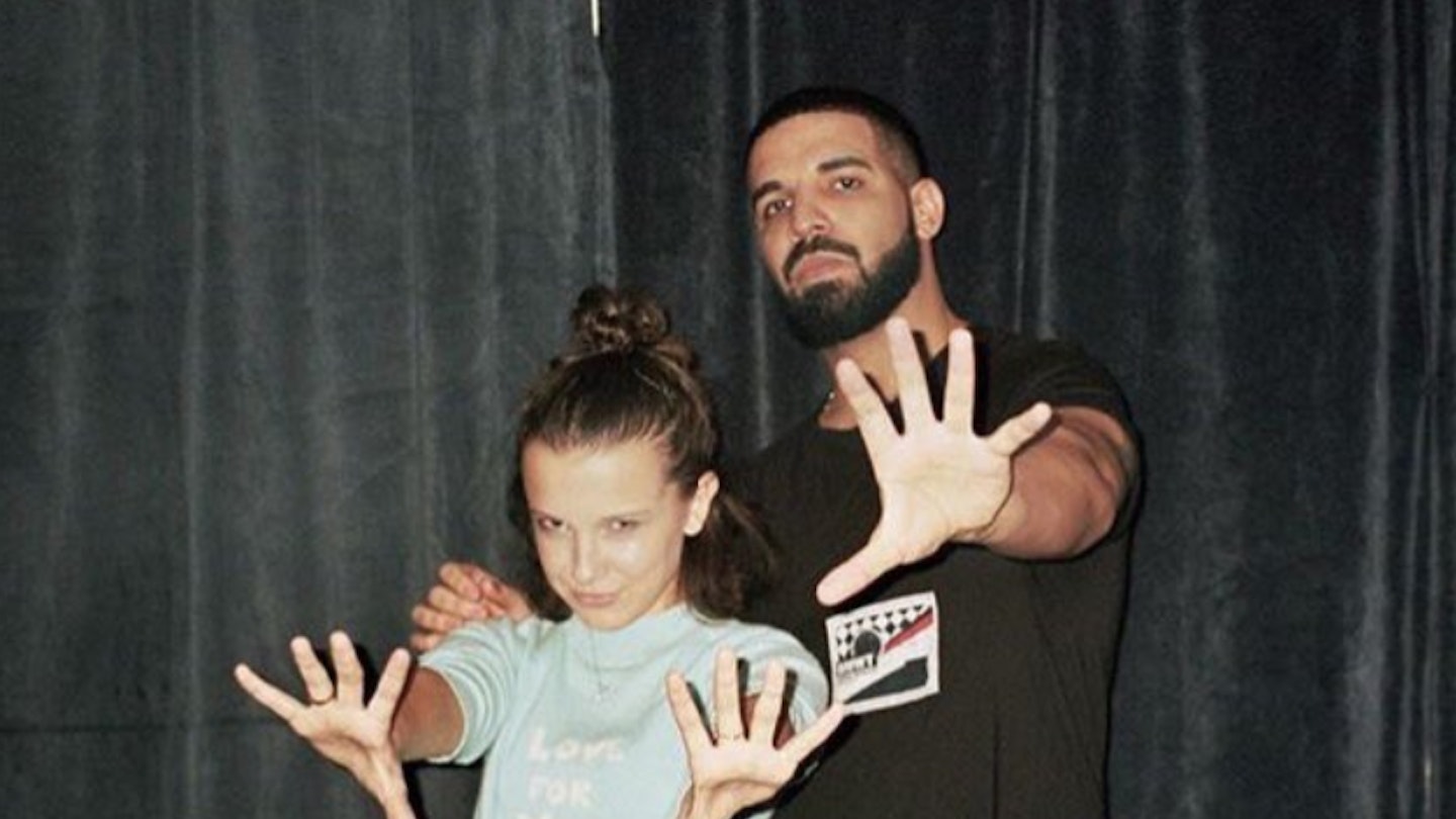 Drake champagnepapi Instagram Millie Bobby Brown Stranger Things Eleven 11
