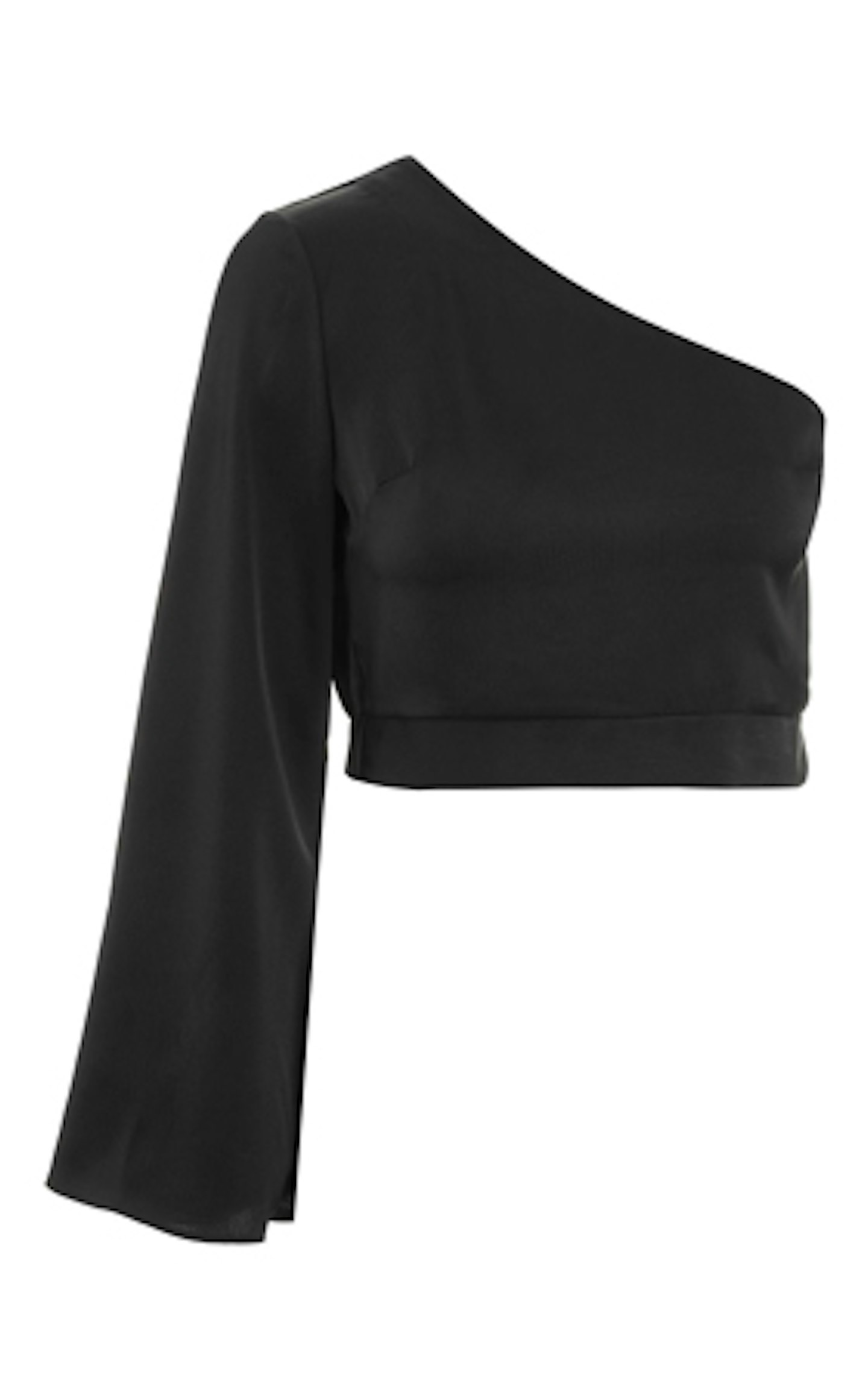 one shoulder crop top
