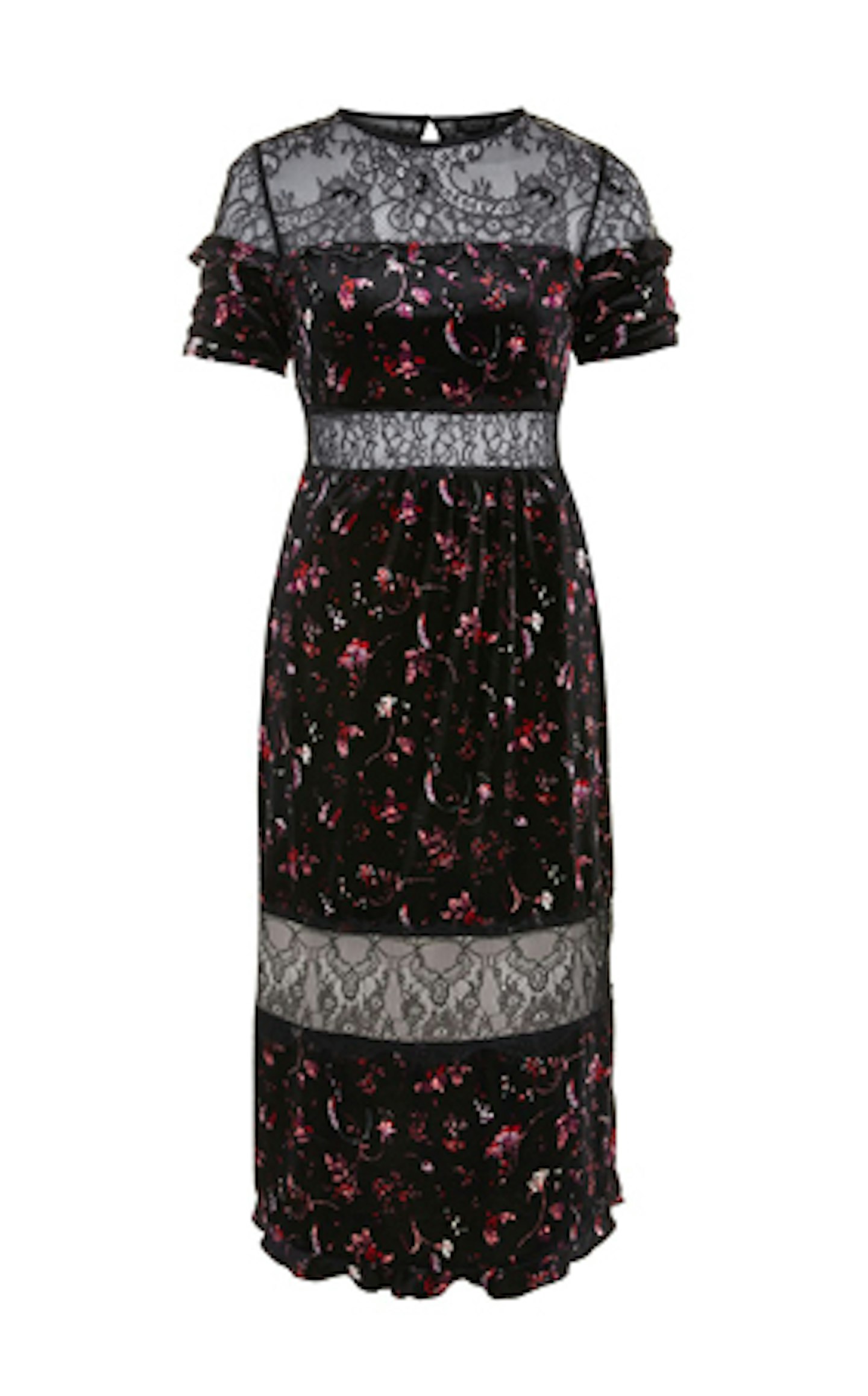 velvet midi dress