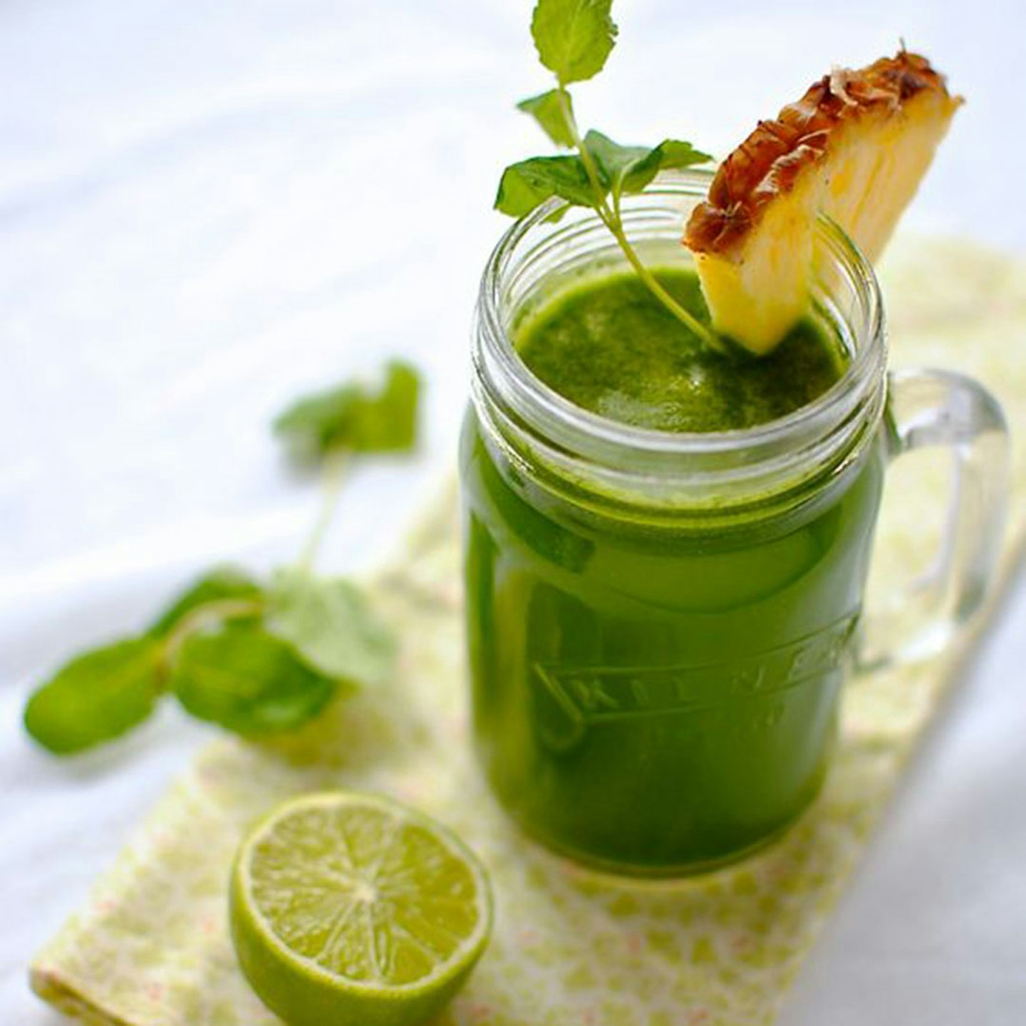5. Pineapple Spinach and Mint