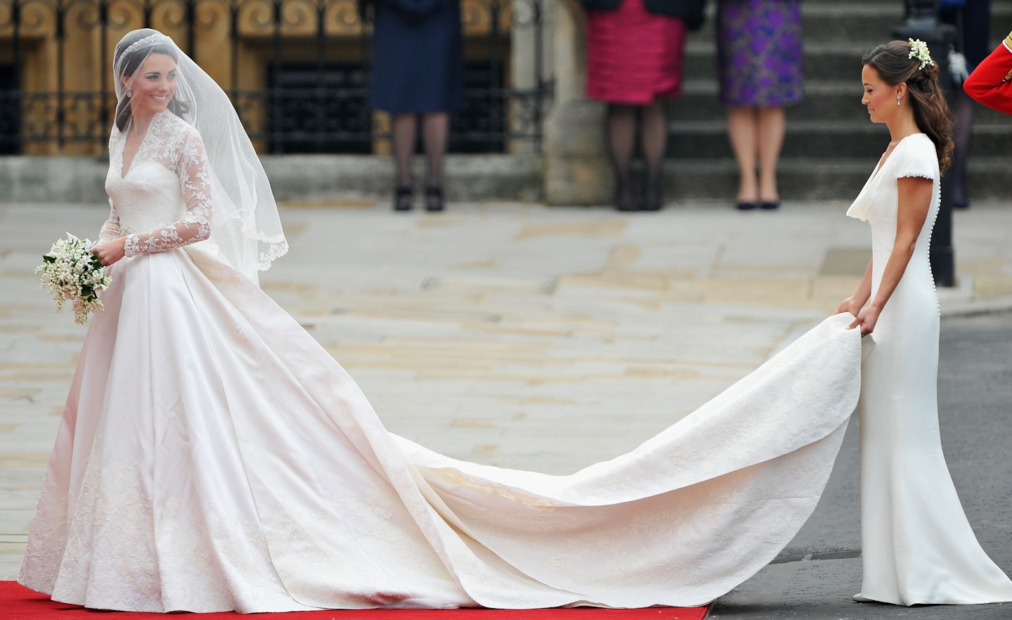 KATHERINE Royal Cathedral English Net 1 Layer Bridal Veil