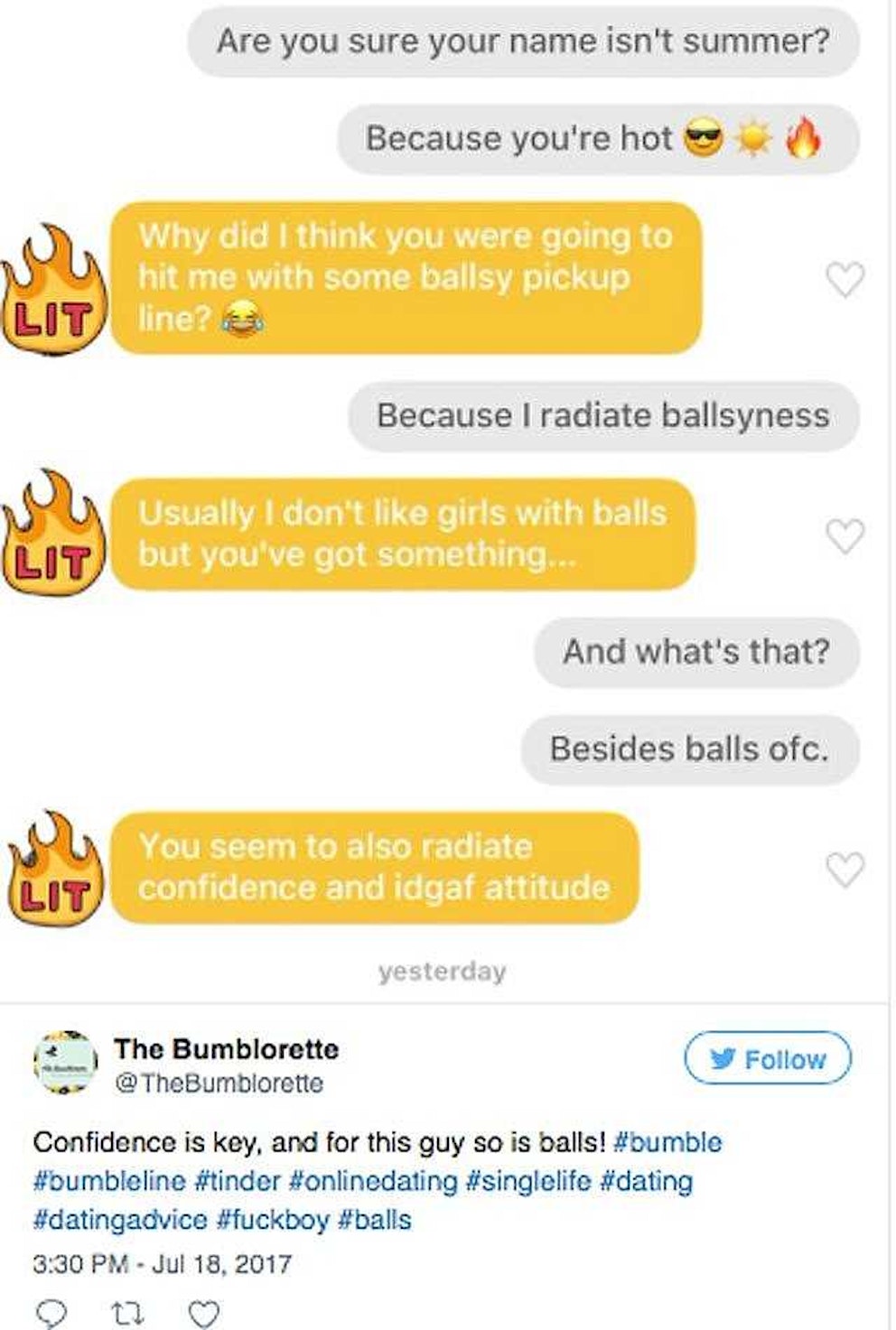 14 Of The Best Bumble Opening Lines To Get You A Date