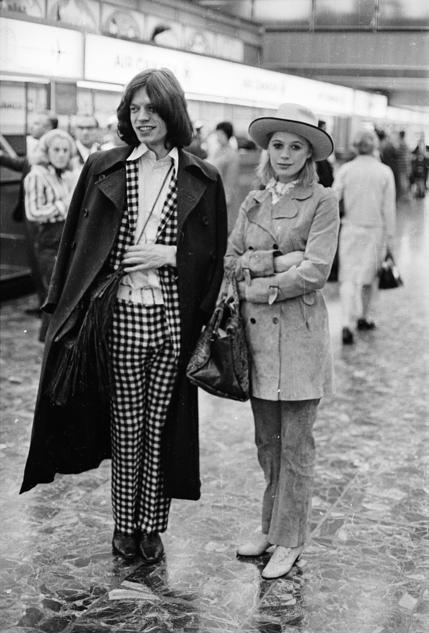 1966 – Mick Jagger and Marianne Faithfull