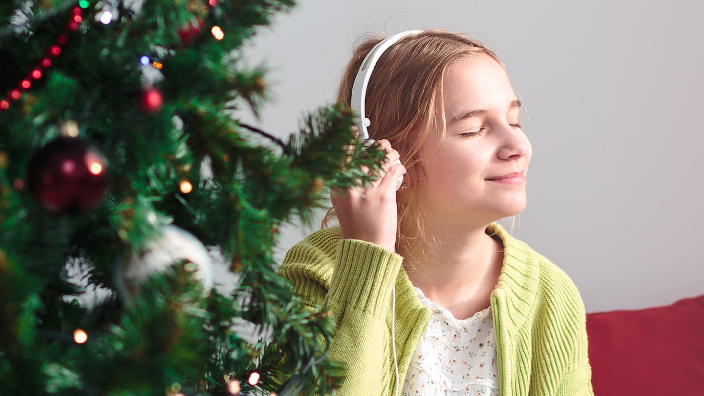 Christmas, headphones