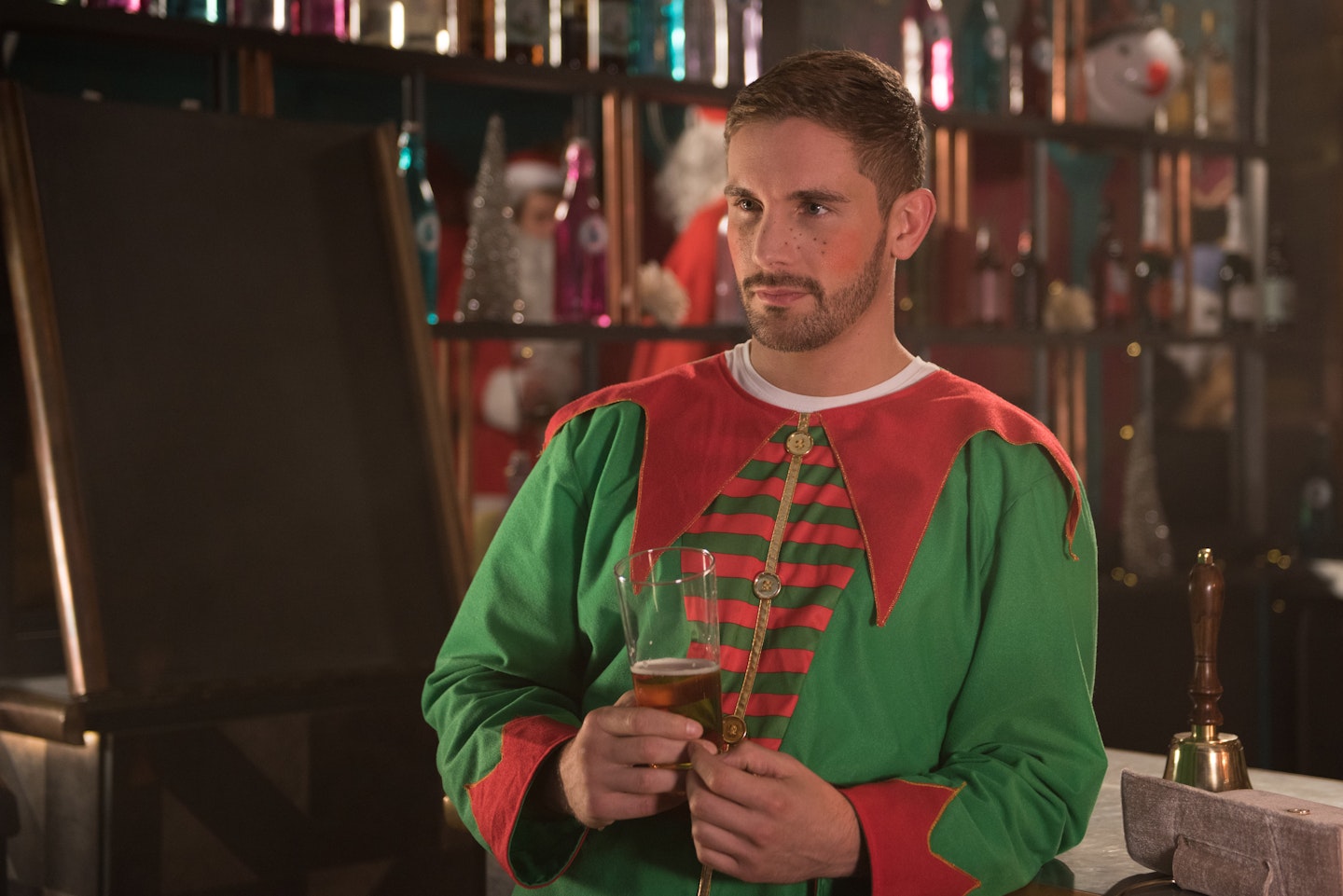 hollyoaks spoilers damon brody christmas party