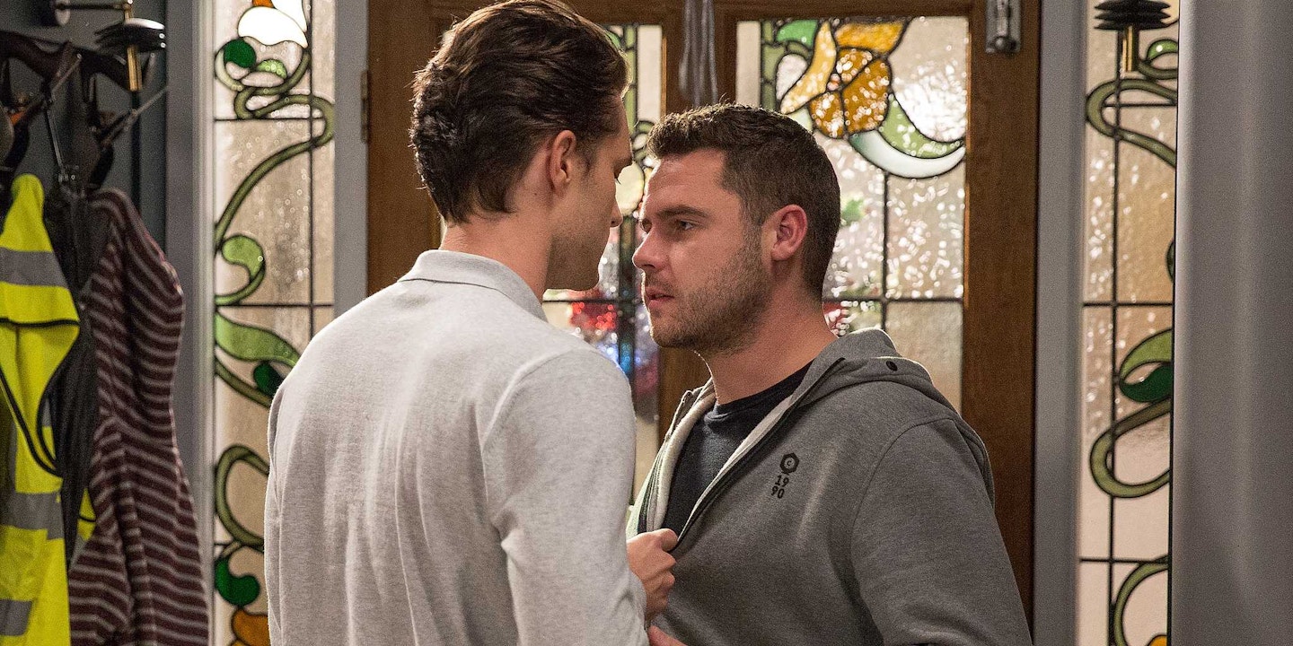 emmerdale christmas spoilers aaron and alex kiss