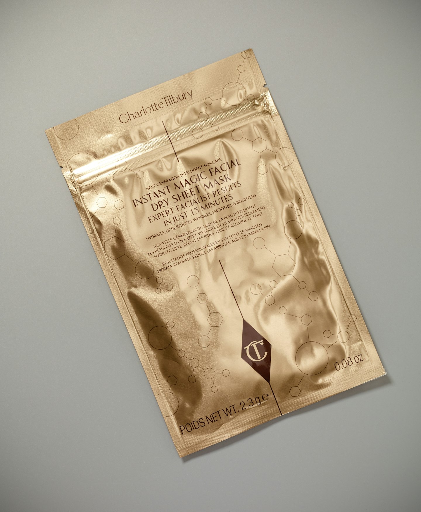 Most Exciting Skin Tech: Charlotte Tilbury instant Magic facial dry sheet mask, £18