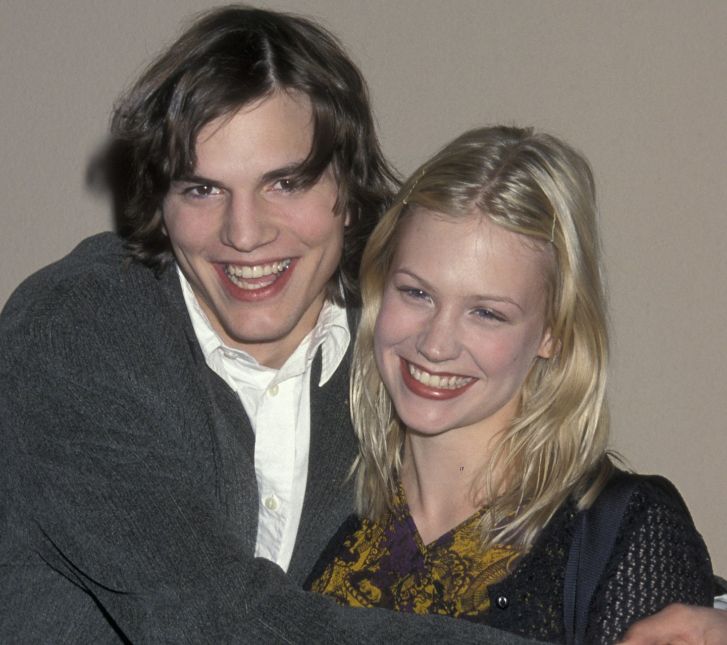 Ashton Kutcher and January Jones